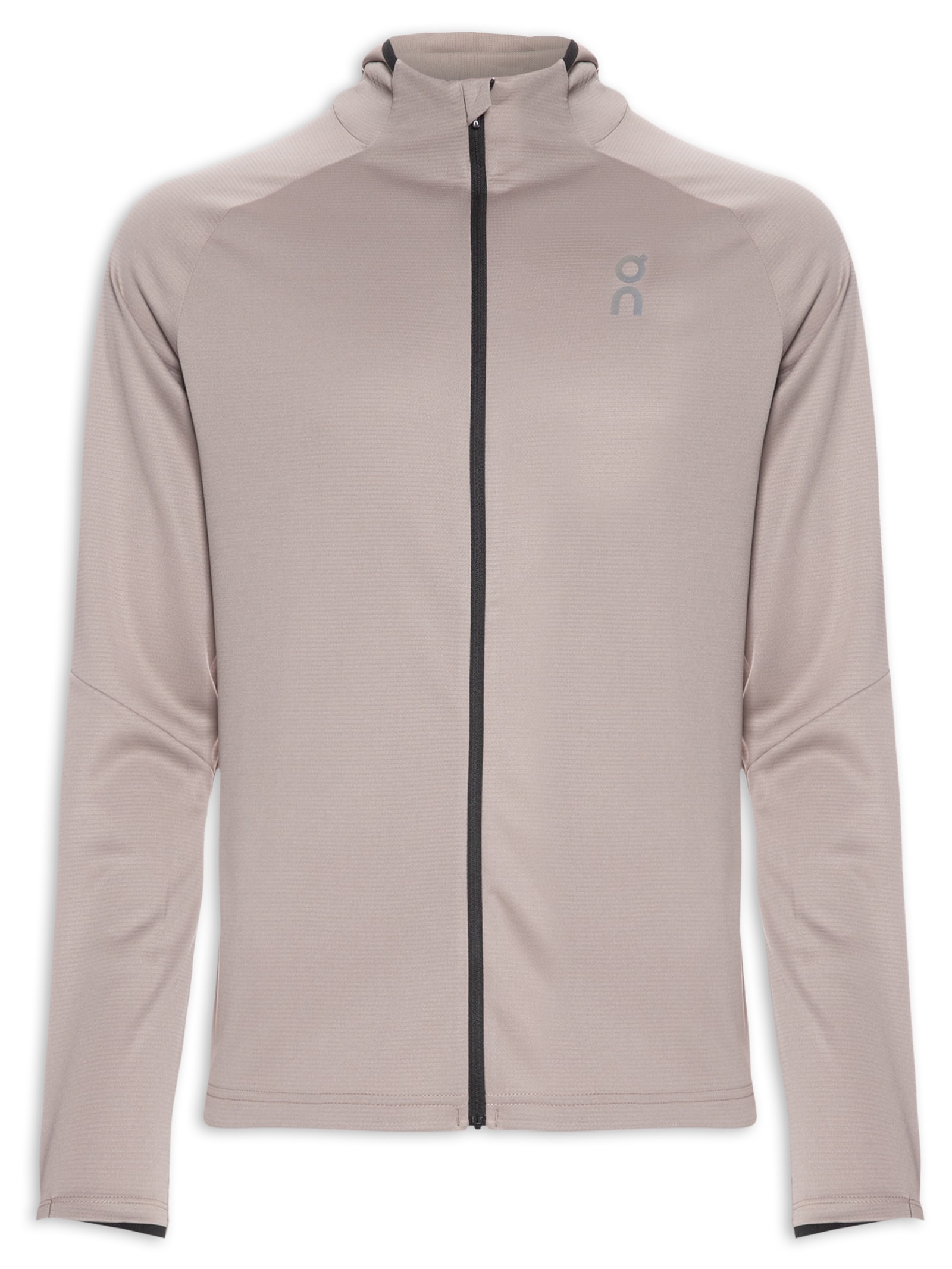 On Running - Jaqueta Masculina Climate Zip Hoodie - Marrom