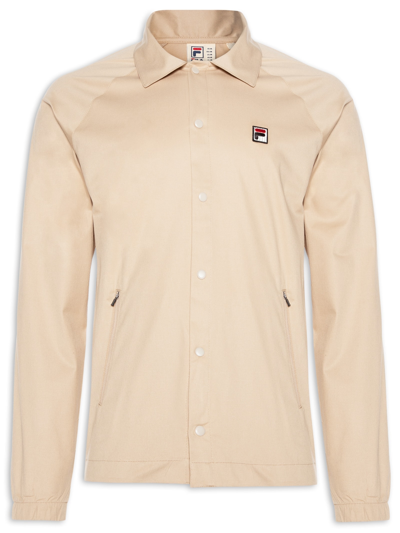 Jaqueta Masculina Coach F-box Bege  Fila