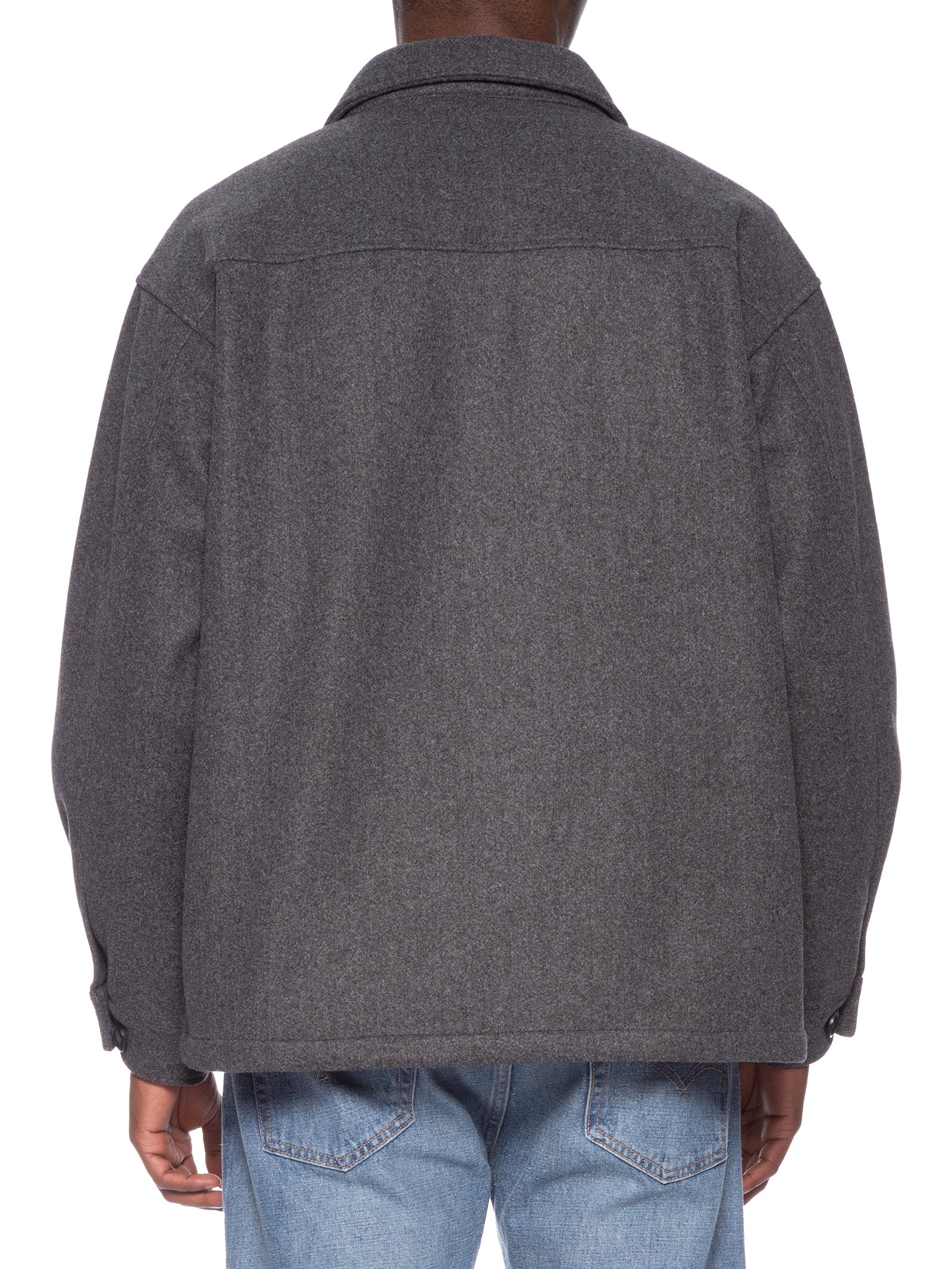 Jaqueta Masculina Com Bolso Frontal Cinza Basiq Men