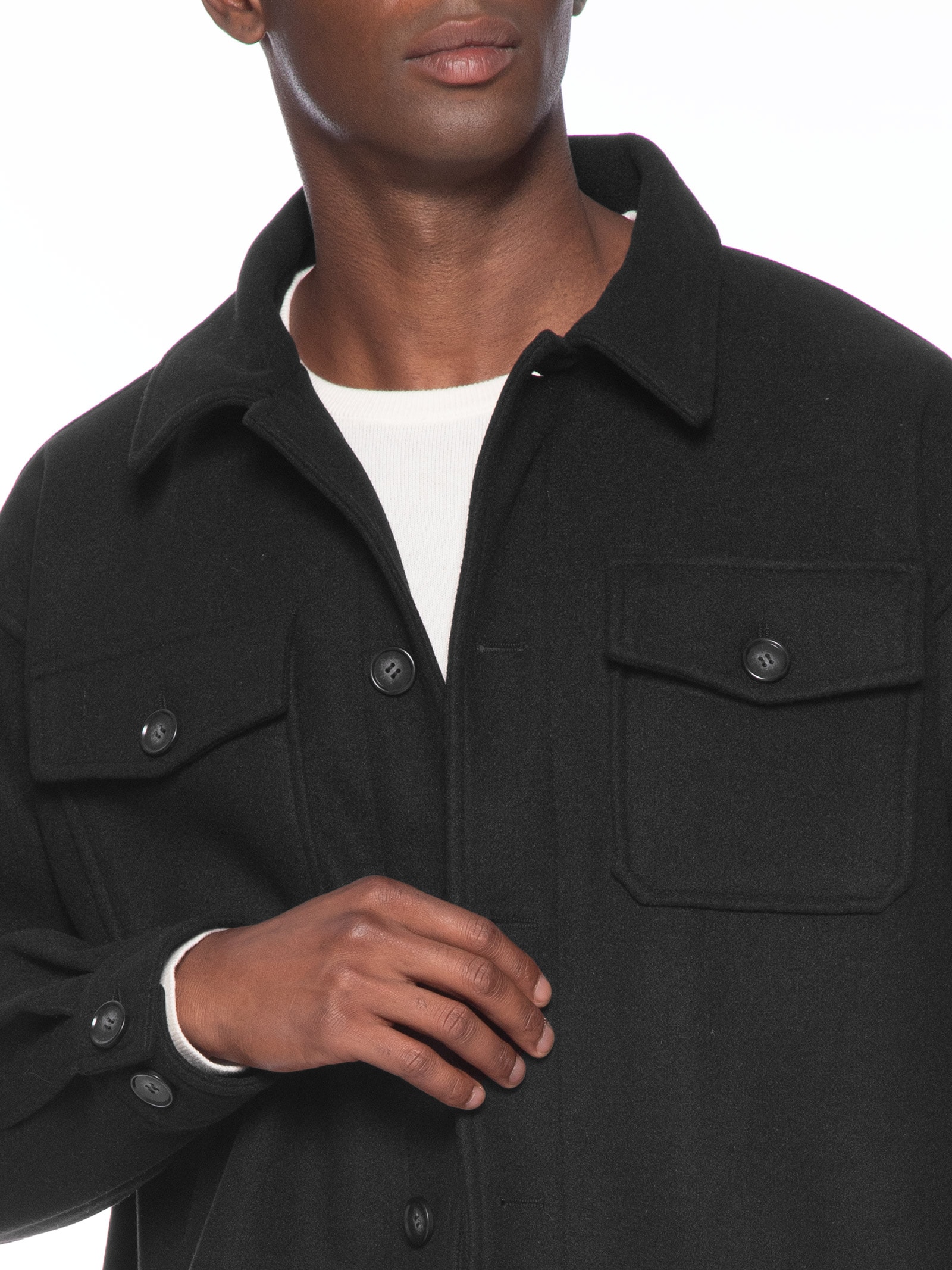 Jaqueta Masculina Com Bolso Frontal Cinza Basiq Men