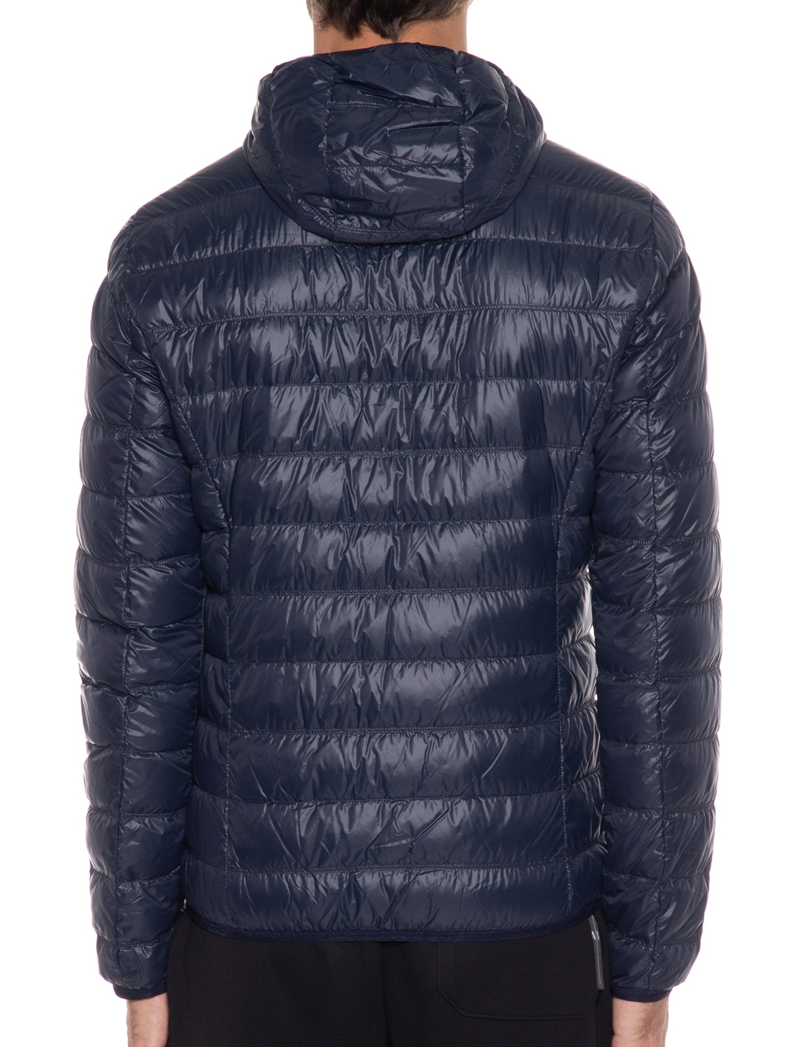 Ea7 Emporio Armani - Jaqueta Masculina Com Capuz - Azul