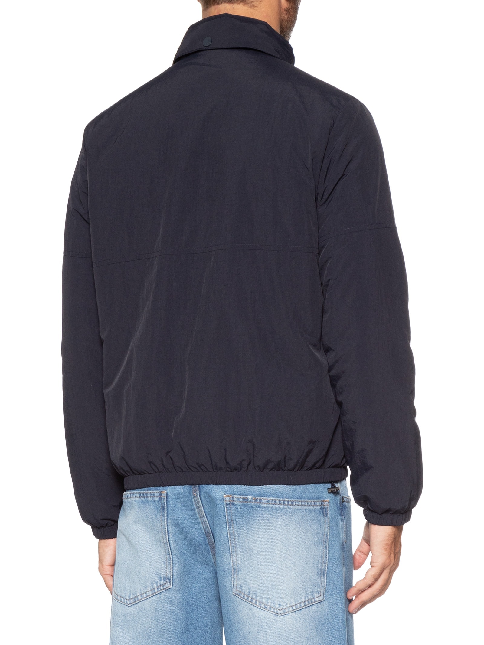 Jaqueta Masculina Com Gorro Removível Casual Azul '2 Essential