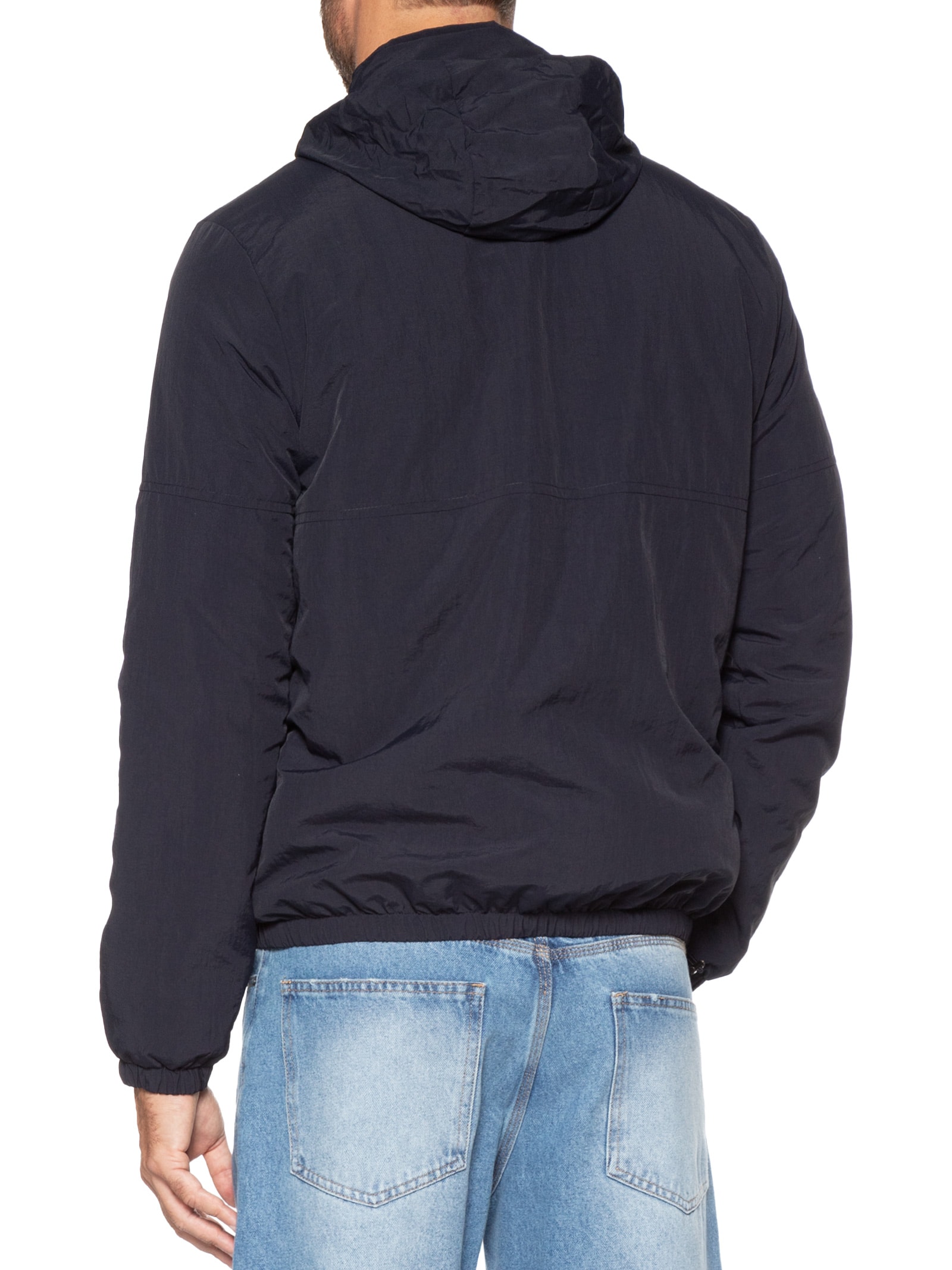 Jaqueta Masculina Com Gorro Removível Casual Azul '2 Essential