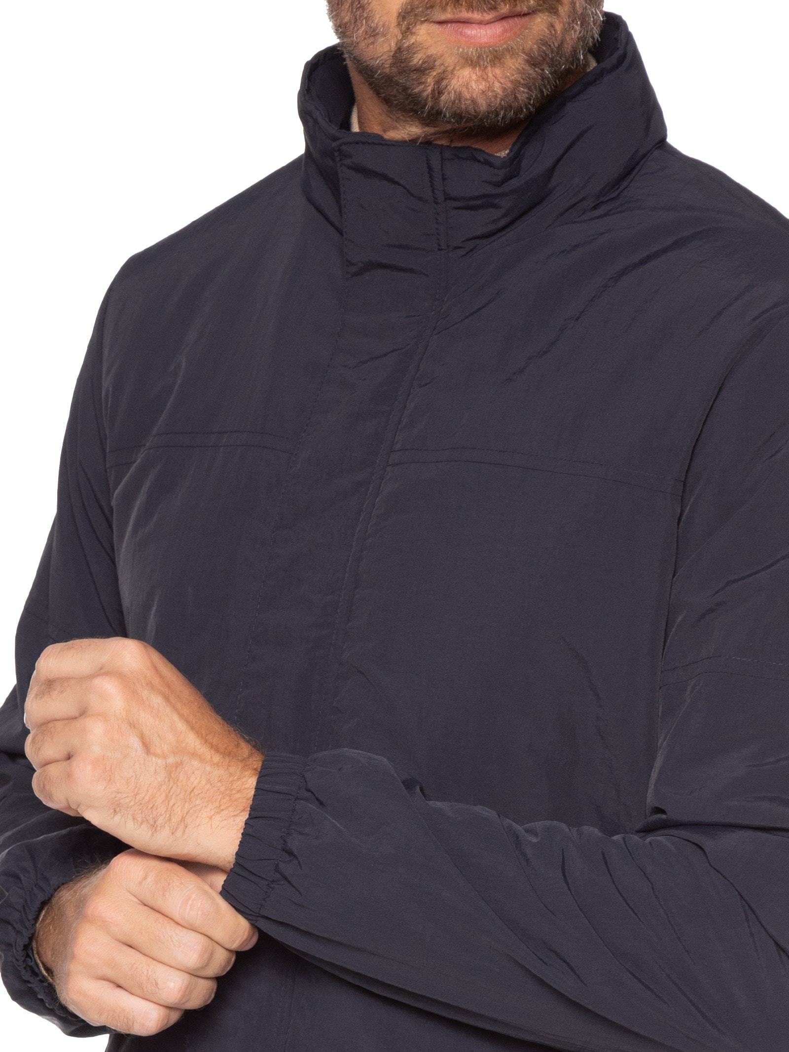 Jaqueta Masculina Com Gorro Removível Casual Azul '2 Essential