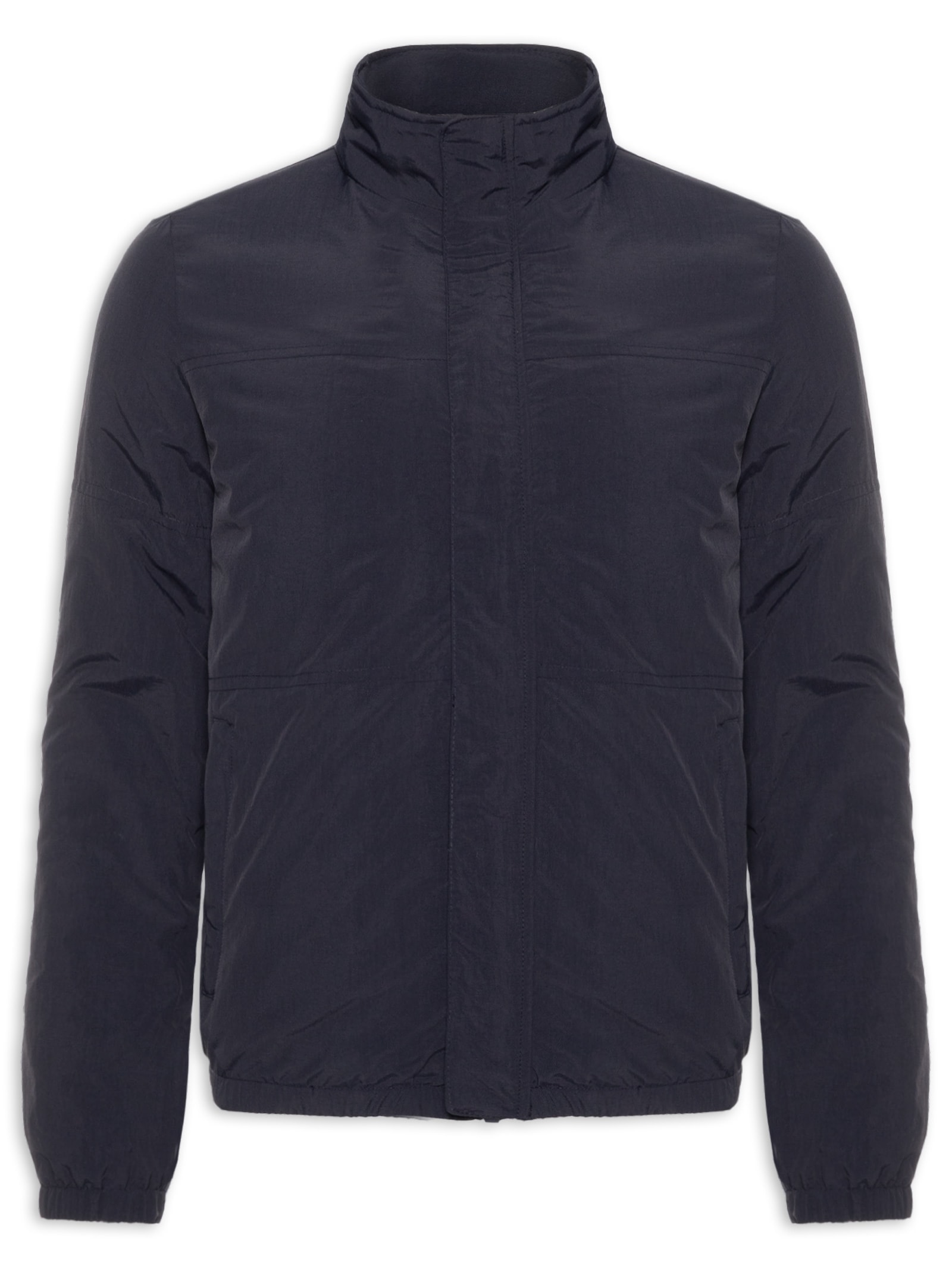 Jaqueta Masculina Com Gorro Removível Casual Azul '2 Essential