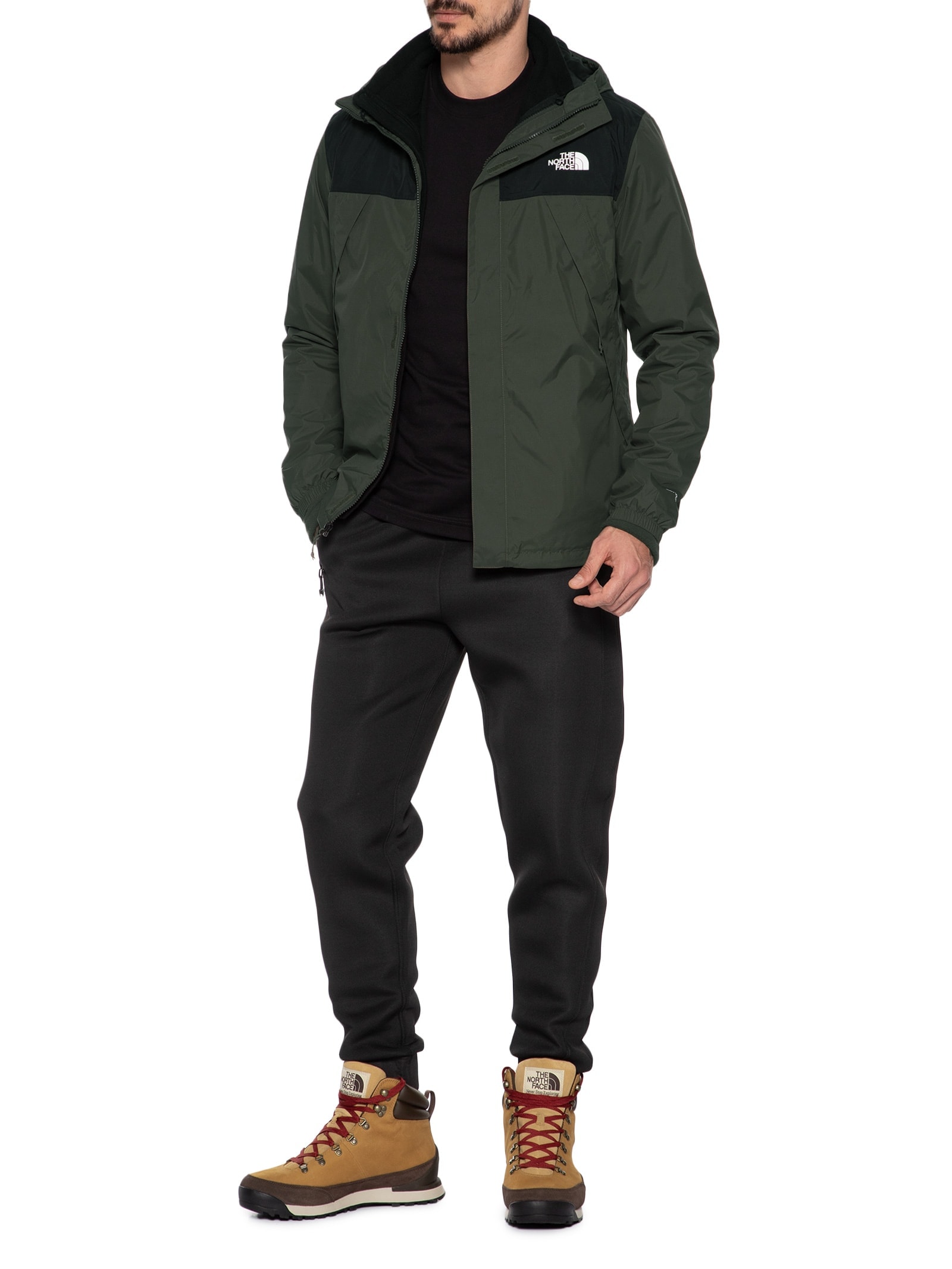 Jaqueta Masculina Corta Vento Antora Triclmate Verde The North Face