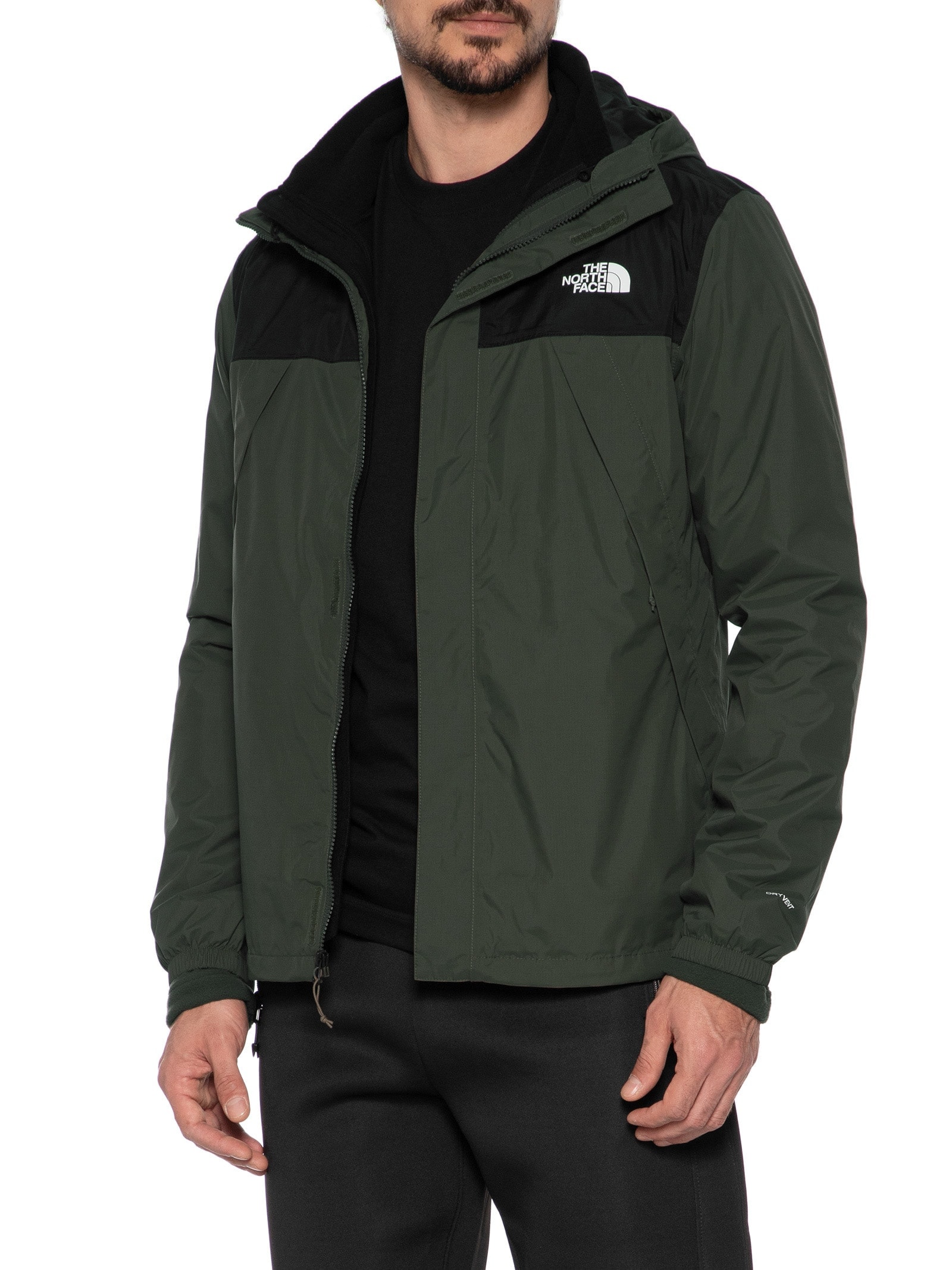 Jaqueta Masculina Corta Vento Antora Triclmate Verde The North Face