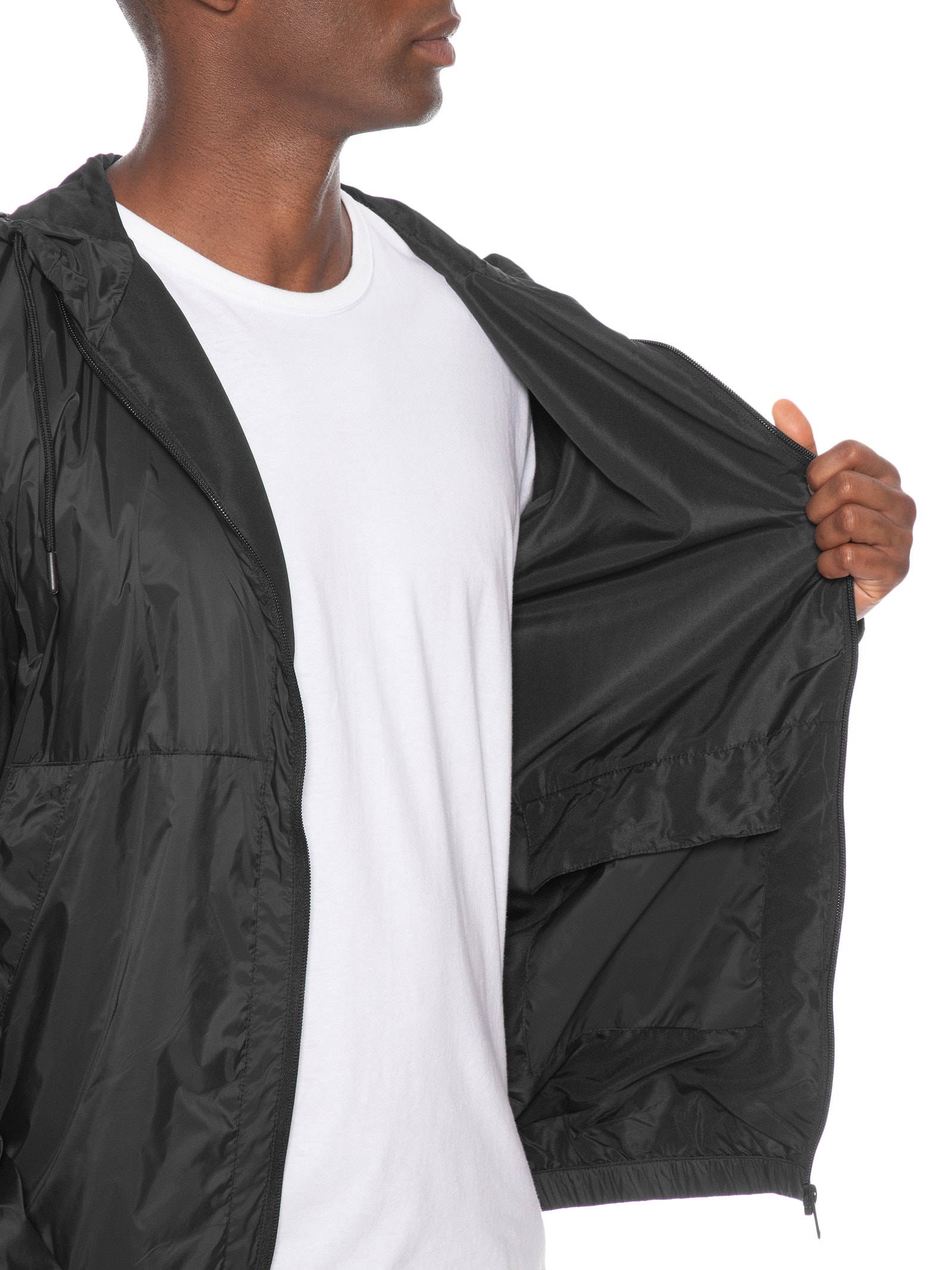 Jaqueta Masculina Corta Vento Bag Preto Basiq Men