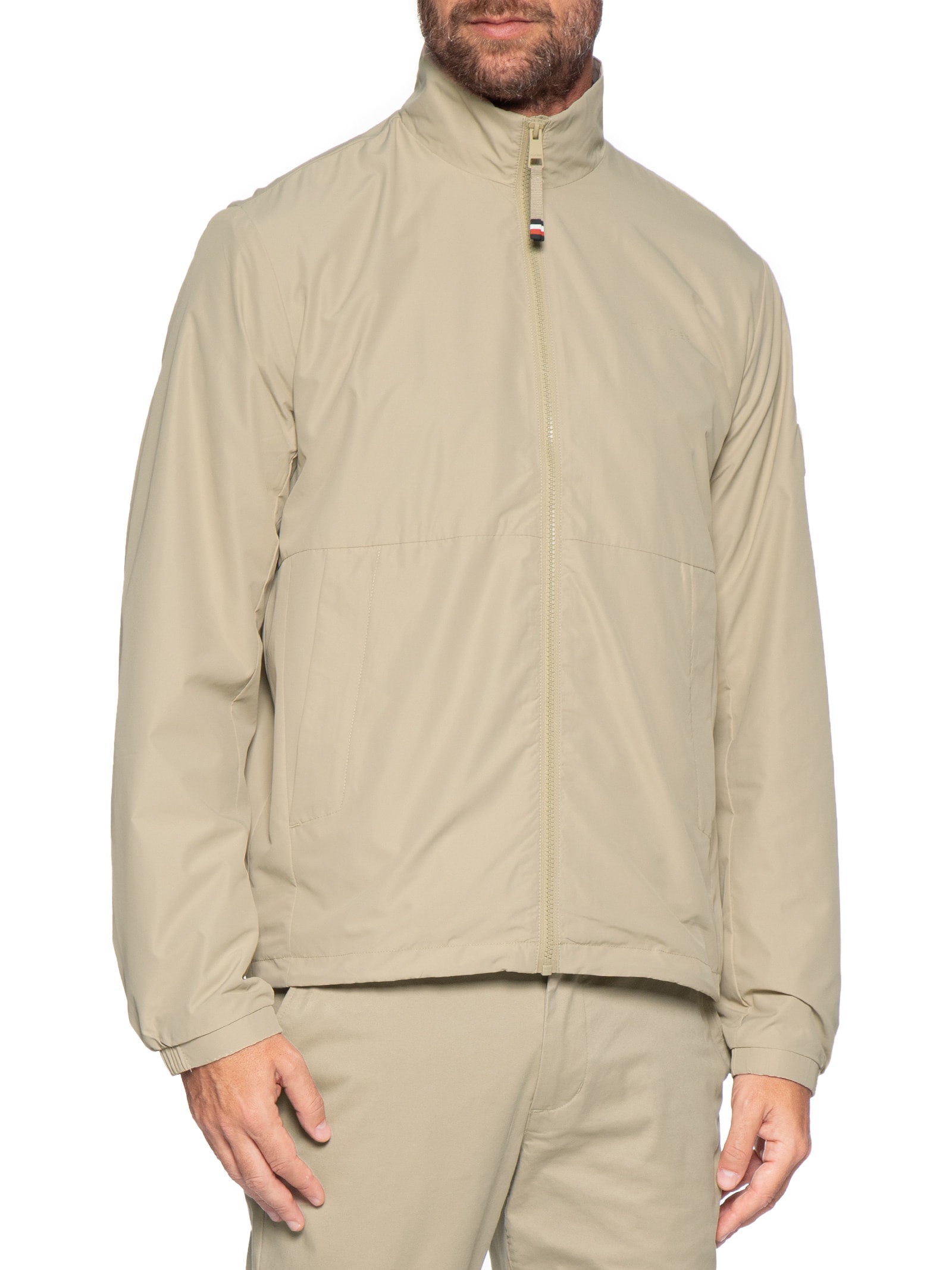 Jaqueta Masculina Corta Vento Branded – Bege Tommy Hilfiger