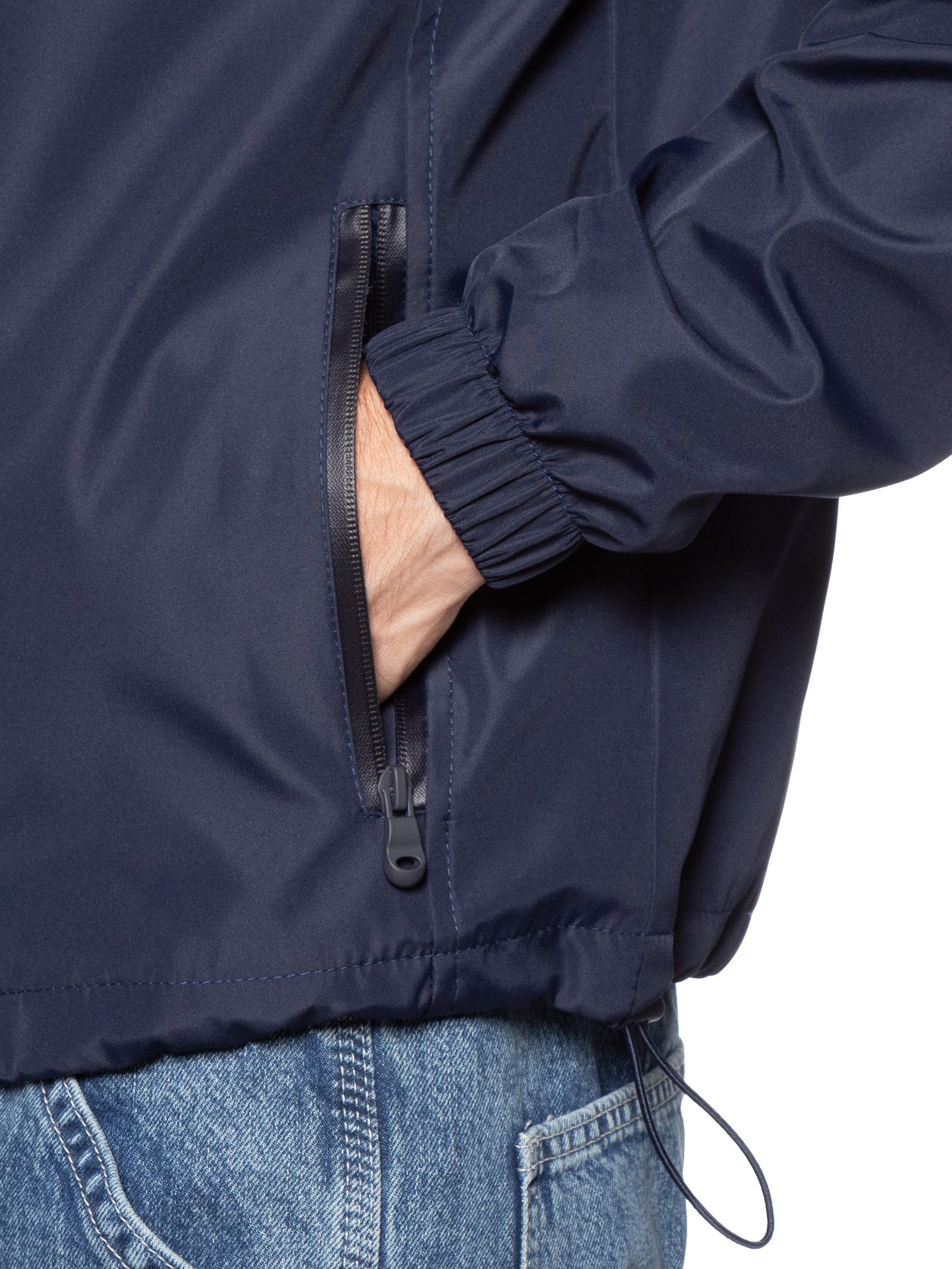 Jaqueta Masculina Corta Vento Casual Azul Basiq Men