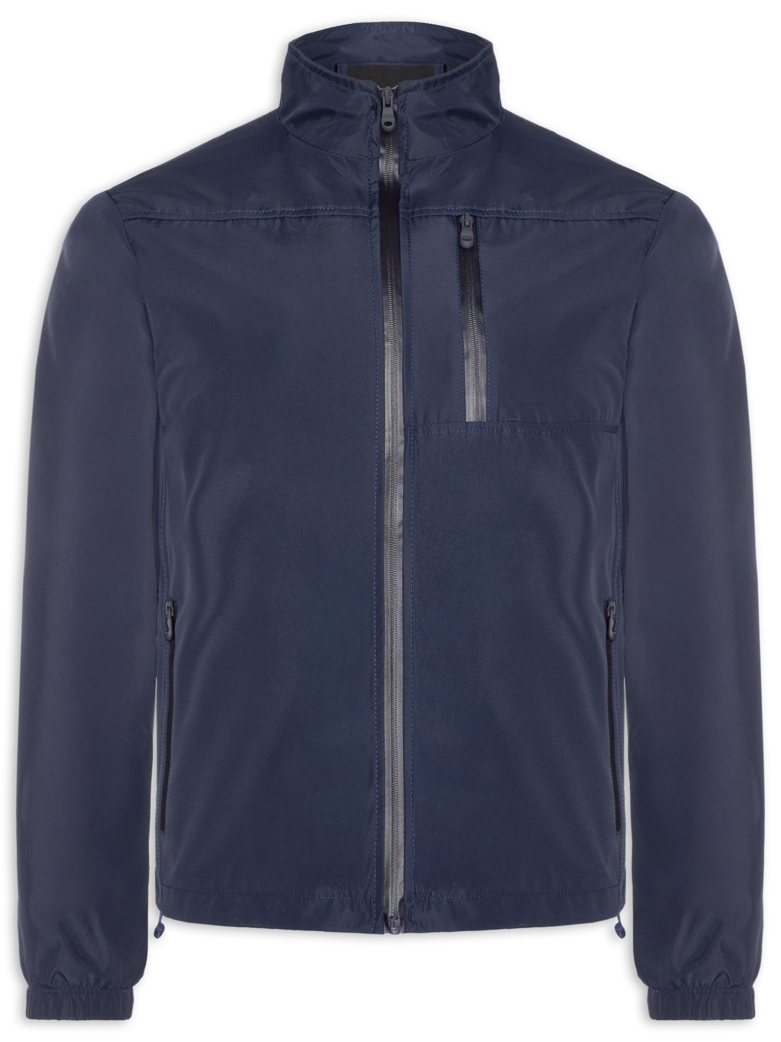 Jaqueta Masculina Corta Vento Casual Azul Basiq Men