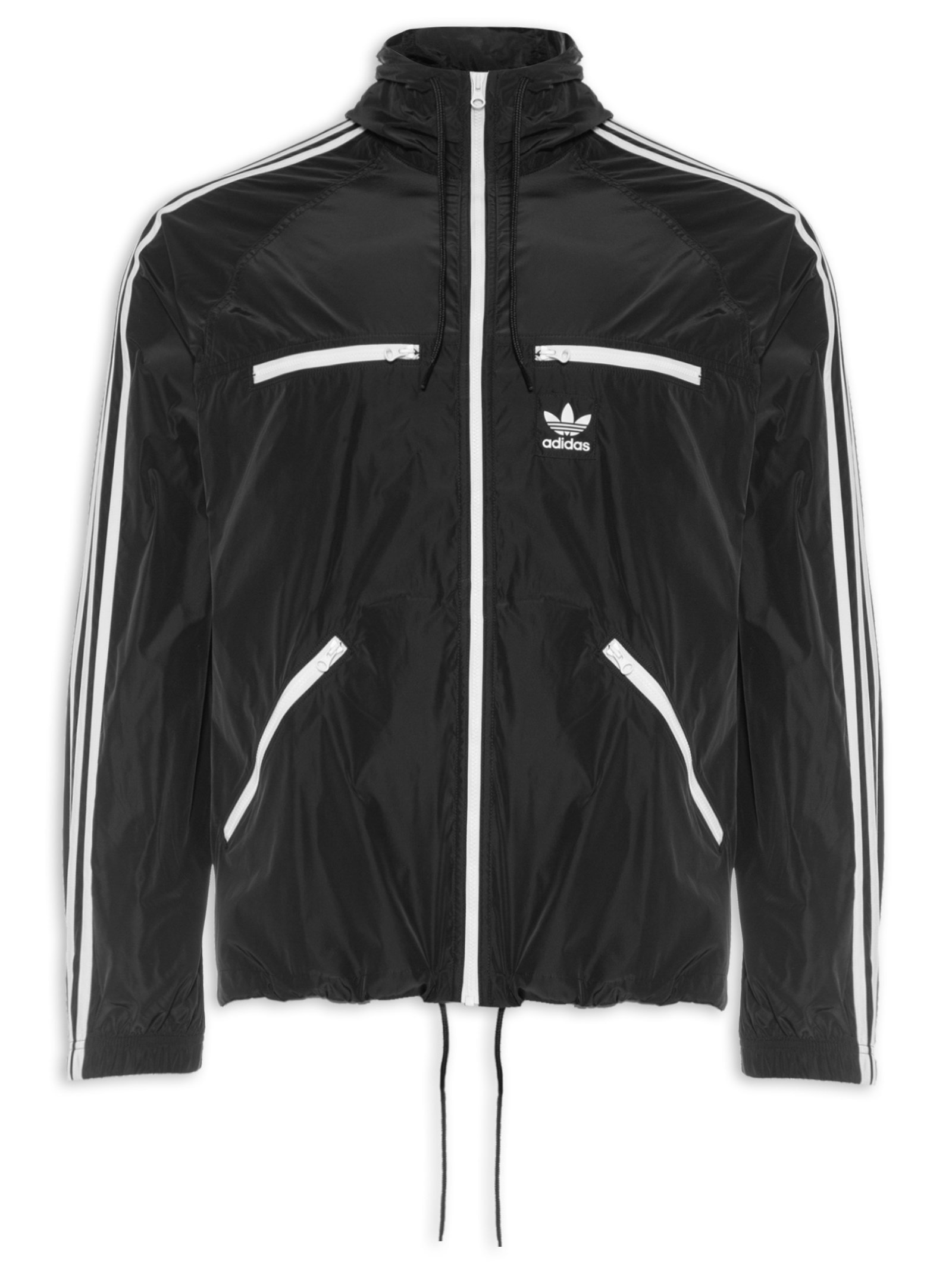 Adidas Originals Jaqueta Masculina Corta Vento Classics Wb Preto