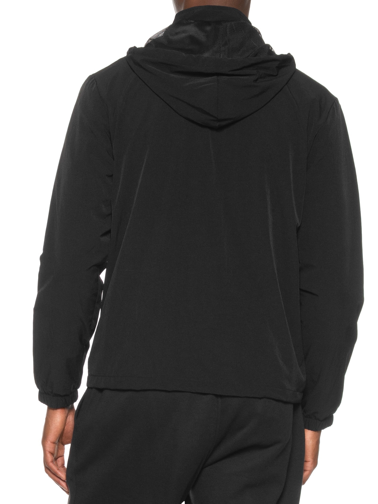 Jaqueta Masculina Corta Vento Com Capuz Básico Preto Basiq Men