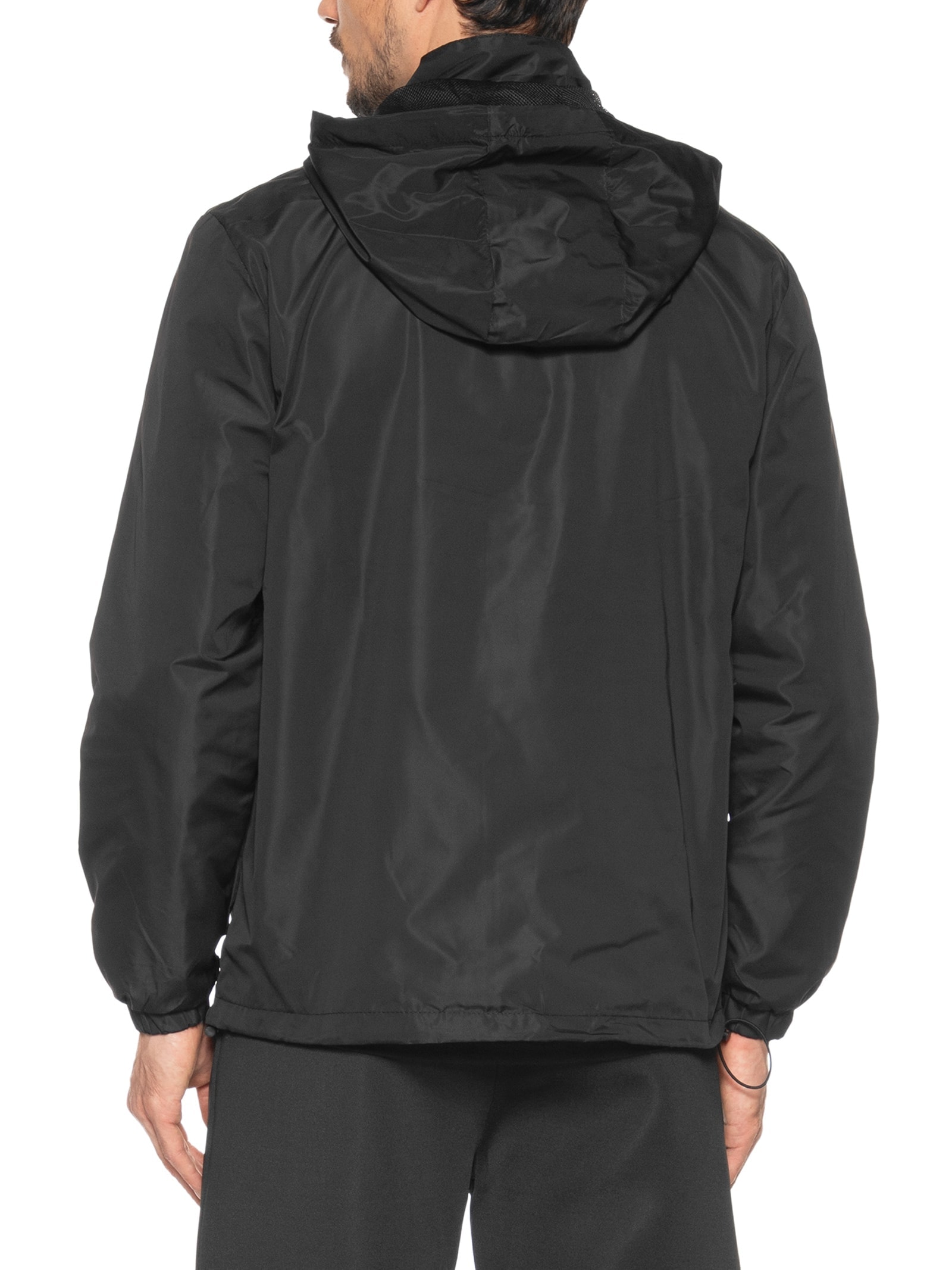 Jaqueta Masculina Corta Vento Com Capuz C84 Preto  '2 Essential
