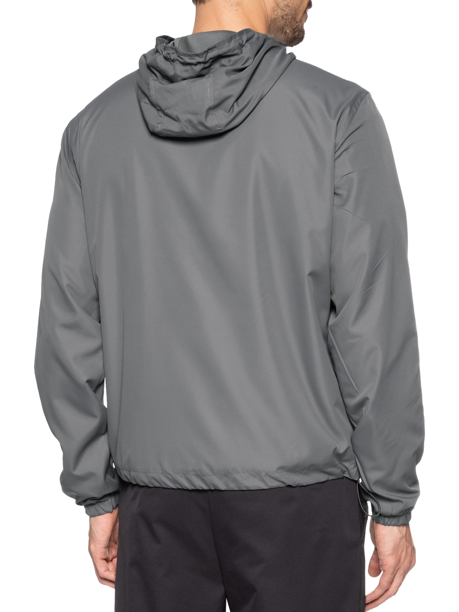 Jaqueta Masculina Corta Vento Com Capuz Cinza Basiq Men