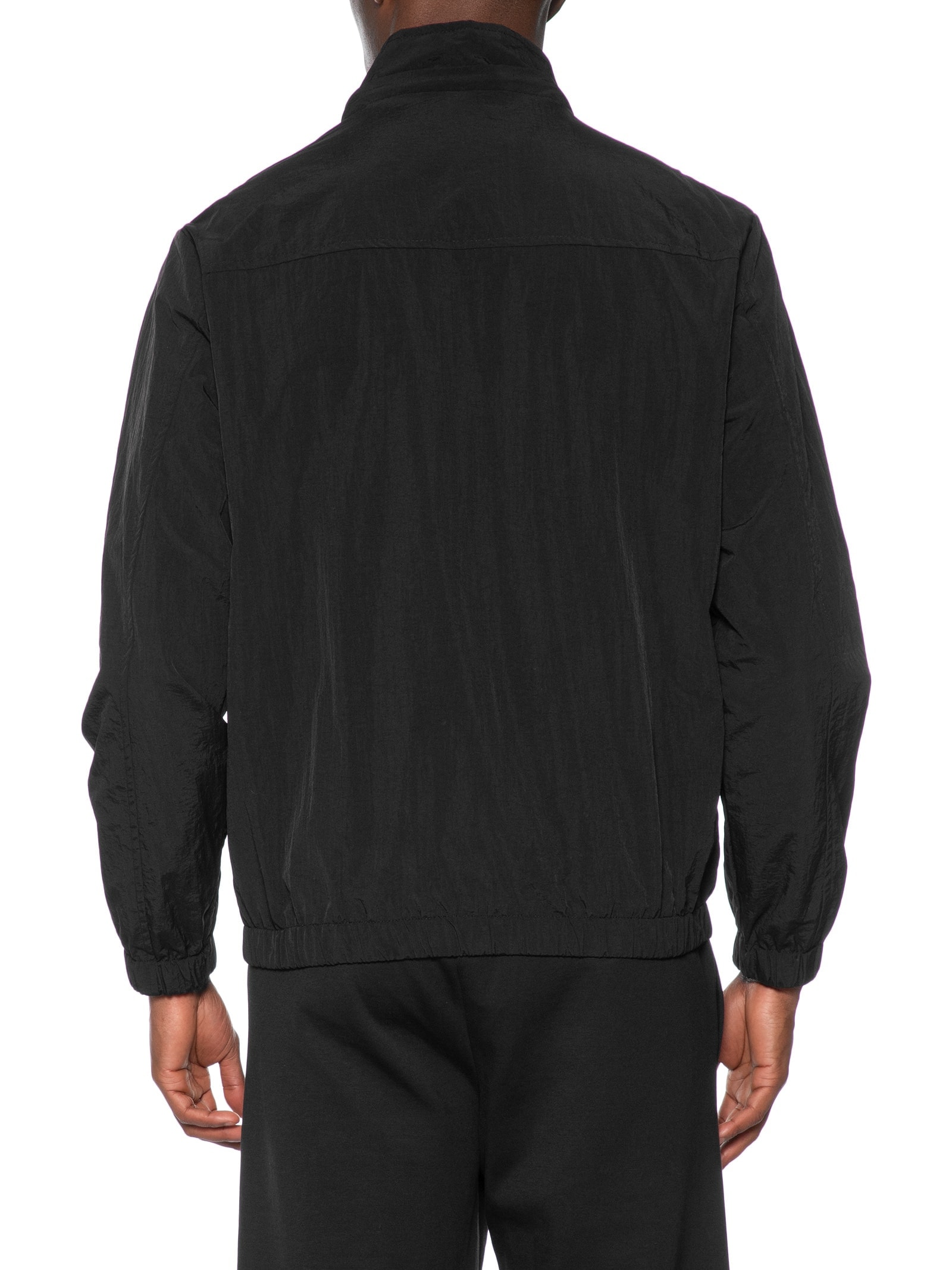 Jaqueta Masculina Corta Vento Com Capuz Preto Basiq Men