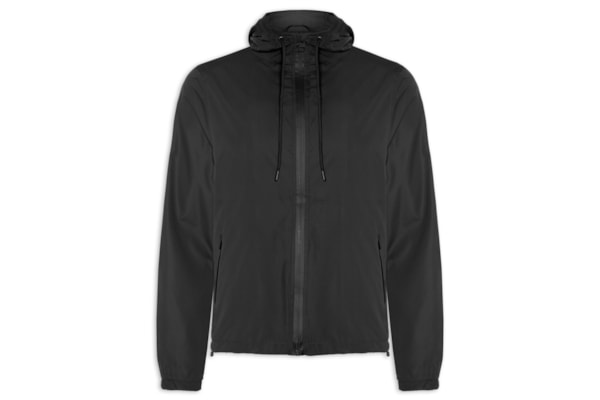 Jaqueta Masculina Corta Vento Com Capuz - Preto