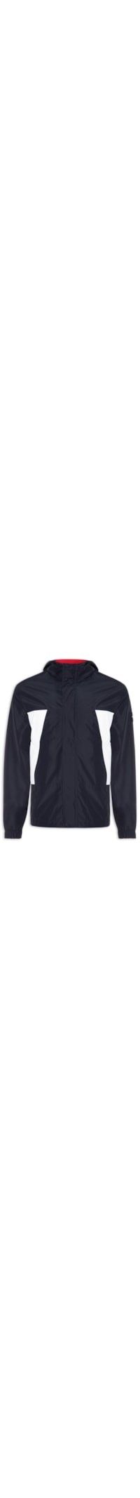Jaqueta Masculina Corta Vento Dupla Face Color Block - Azul