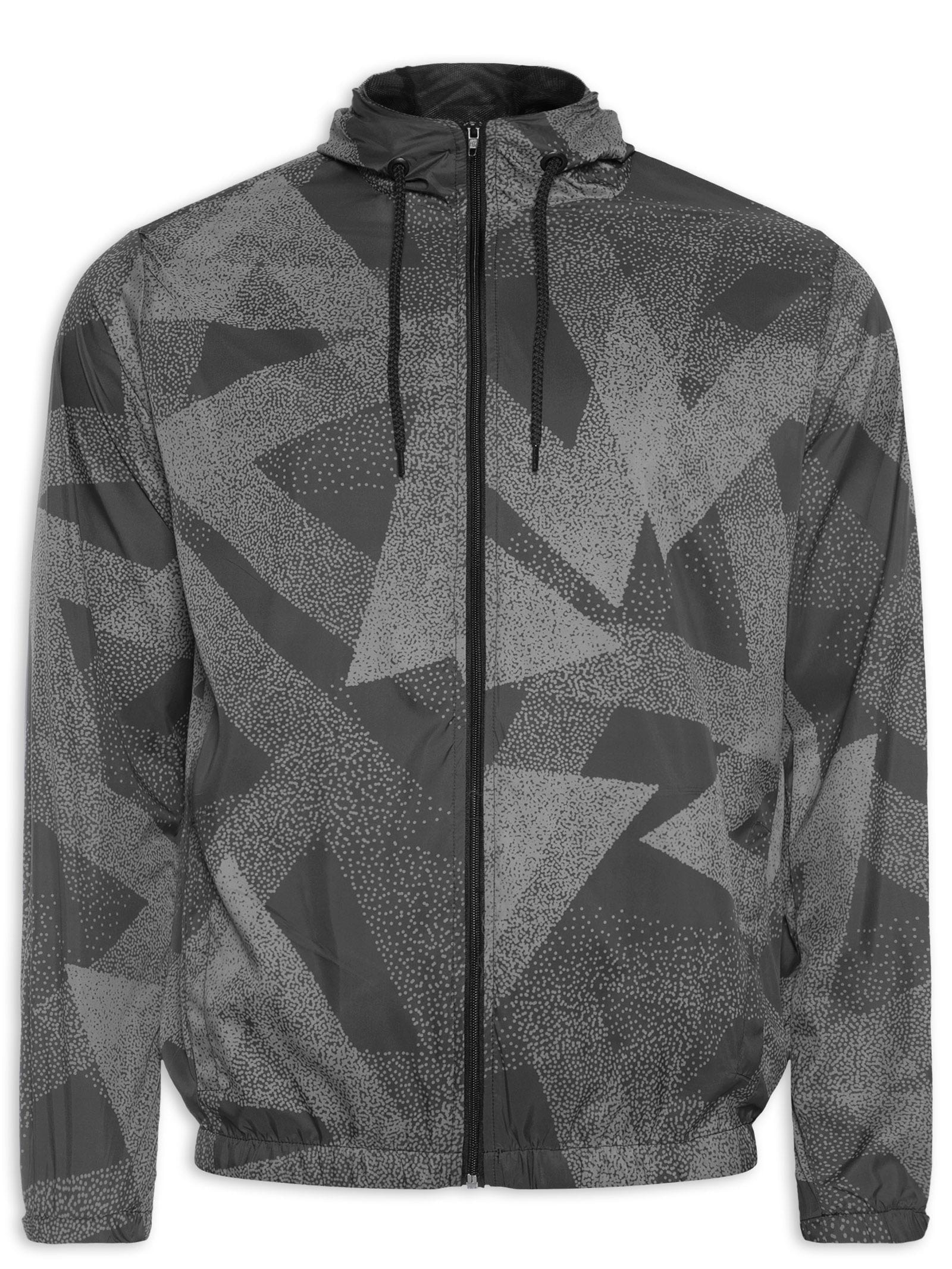 Jaqueta Masculina Corta Vento Estampada Preto Basiq Men