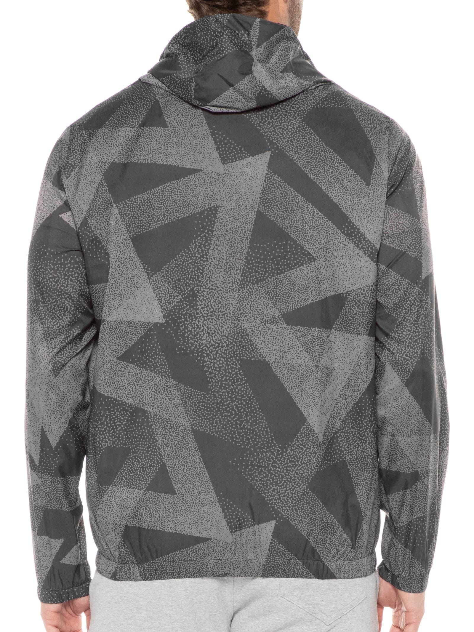 Jaqueta Masculina Corta Vento Estampada Preto Basiq Men