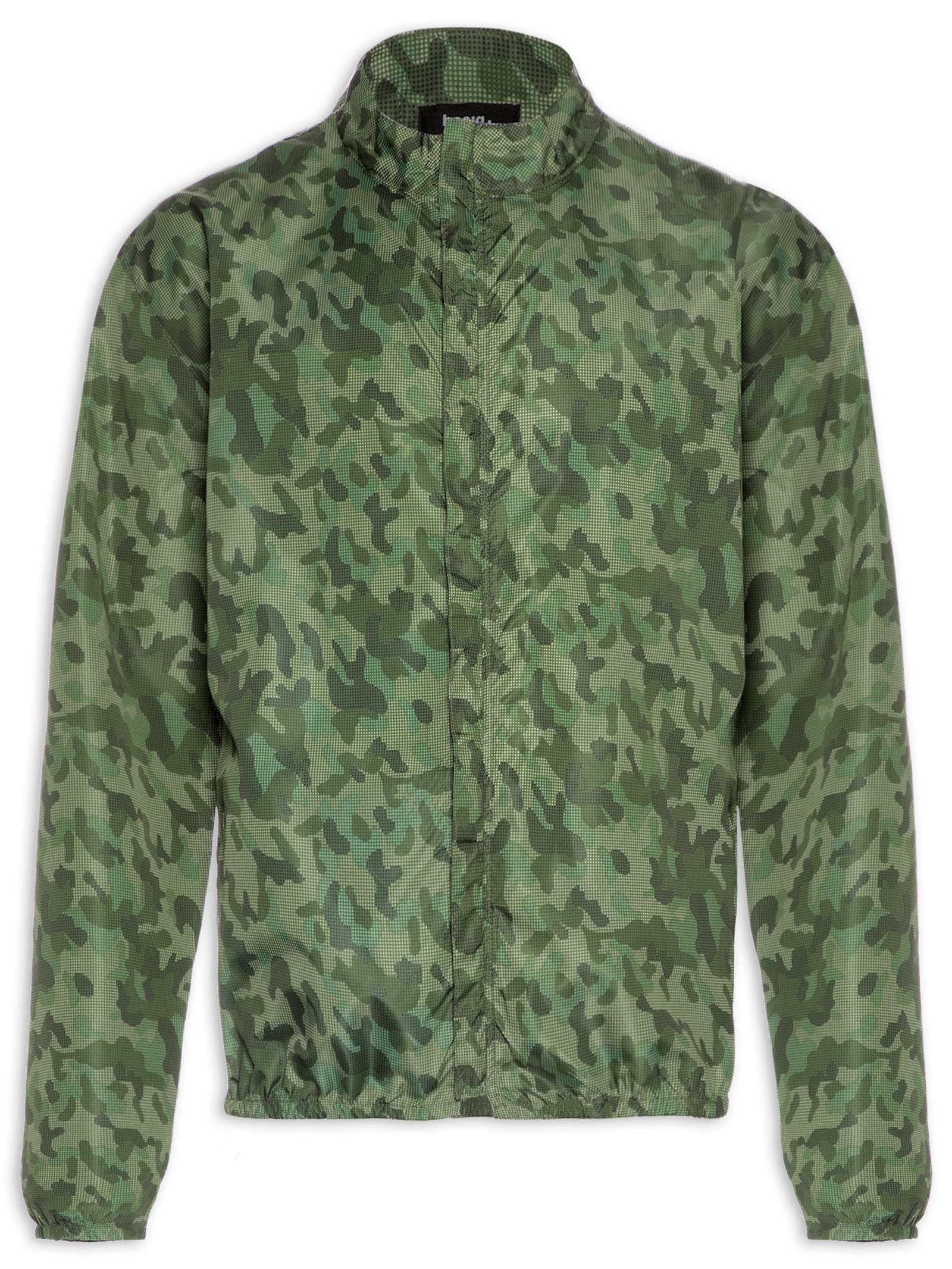 Jaqueta Masculina Corta Vento Estampada Verde Basiq Men