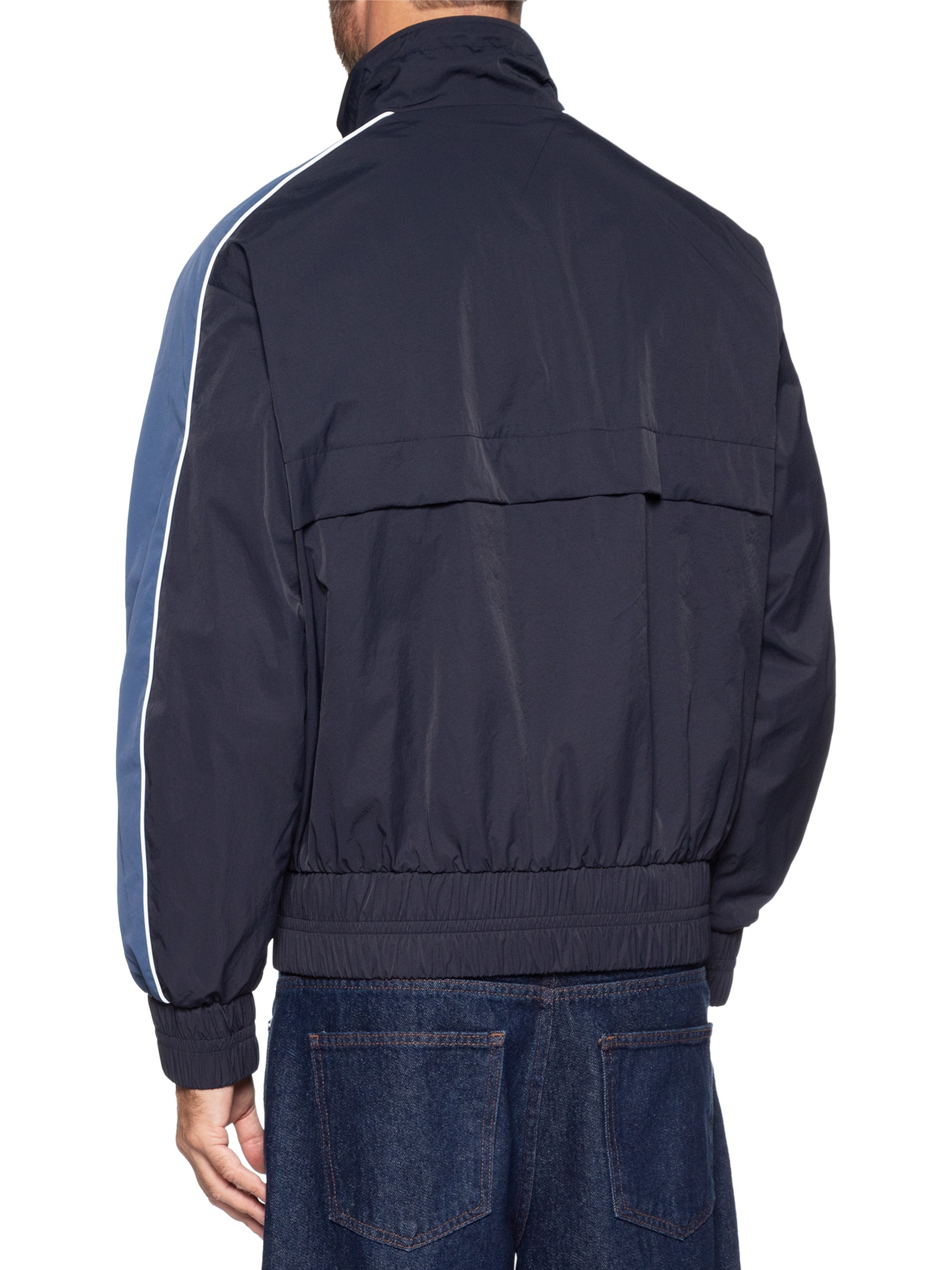 Jaqueta Masculina Corta Vento Gola Alta Azul Tommy Hilfiger