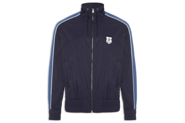 Jaqueta Masculina Corta Vento Gola Alta - Azul