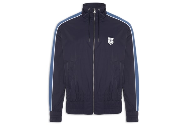 Jaqueta Masculina Corta Vento Gola Alta - Azul