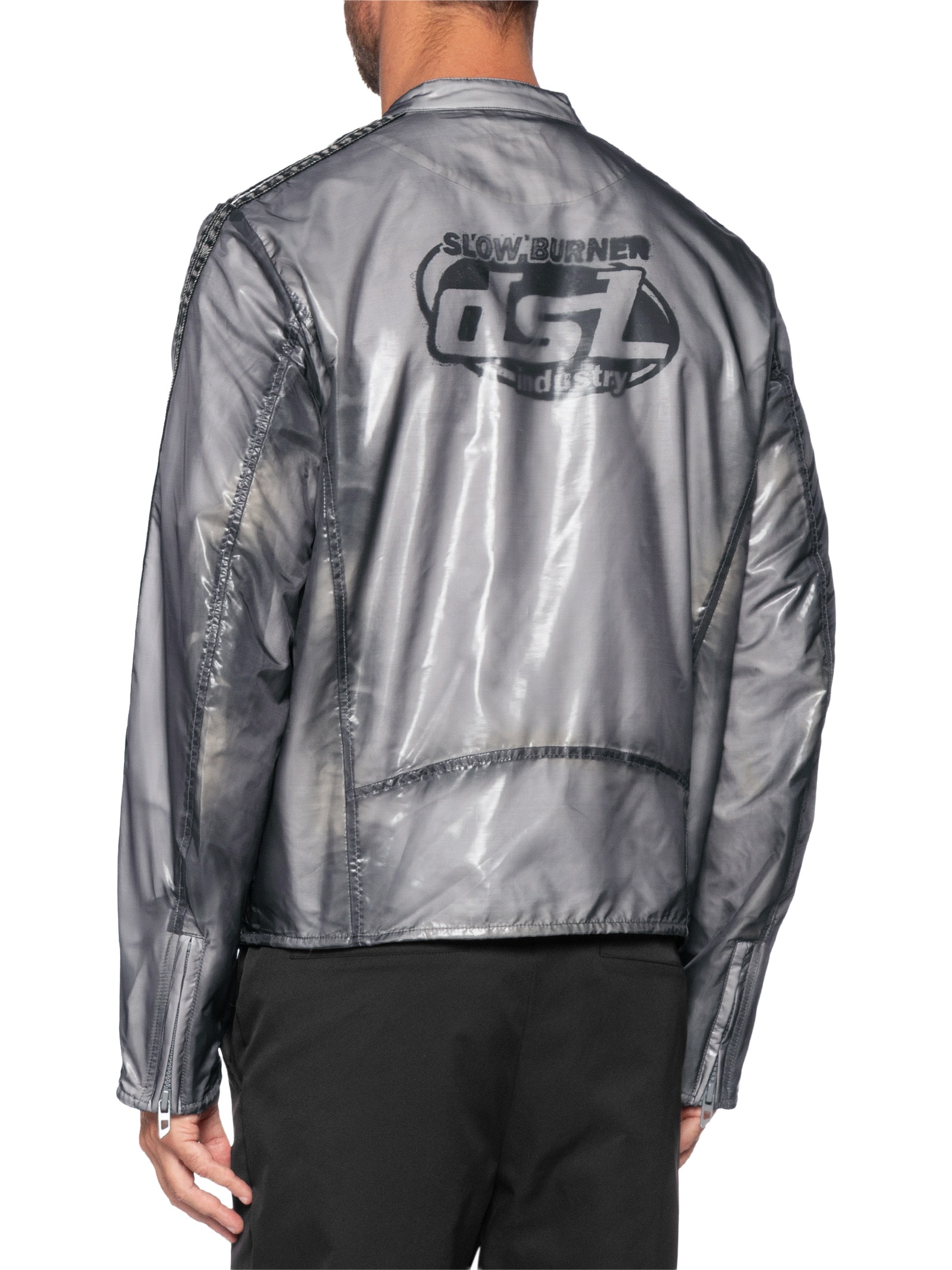 (ゆ・ω・き) Jaqueta Masculina Corta-Vento J-Pop Giac - Cinza - Diesel