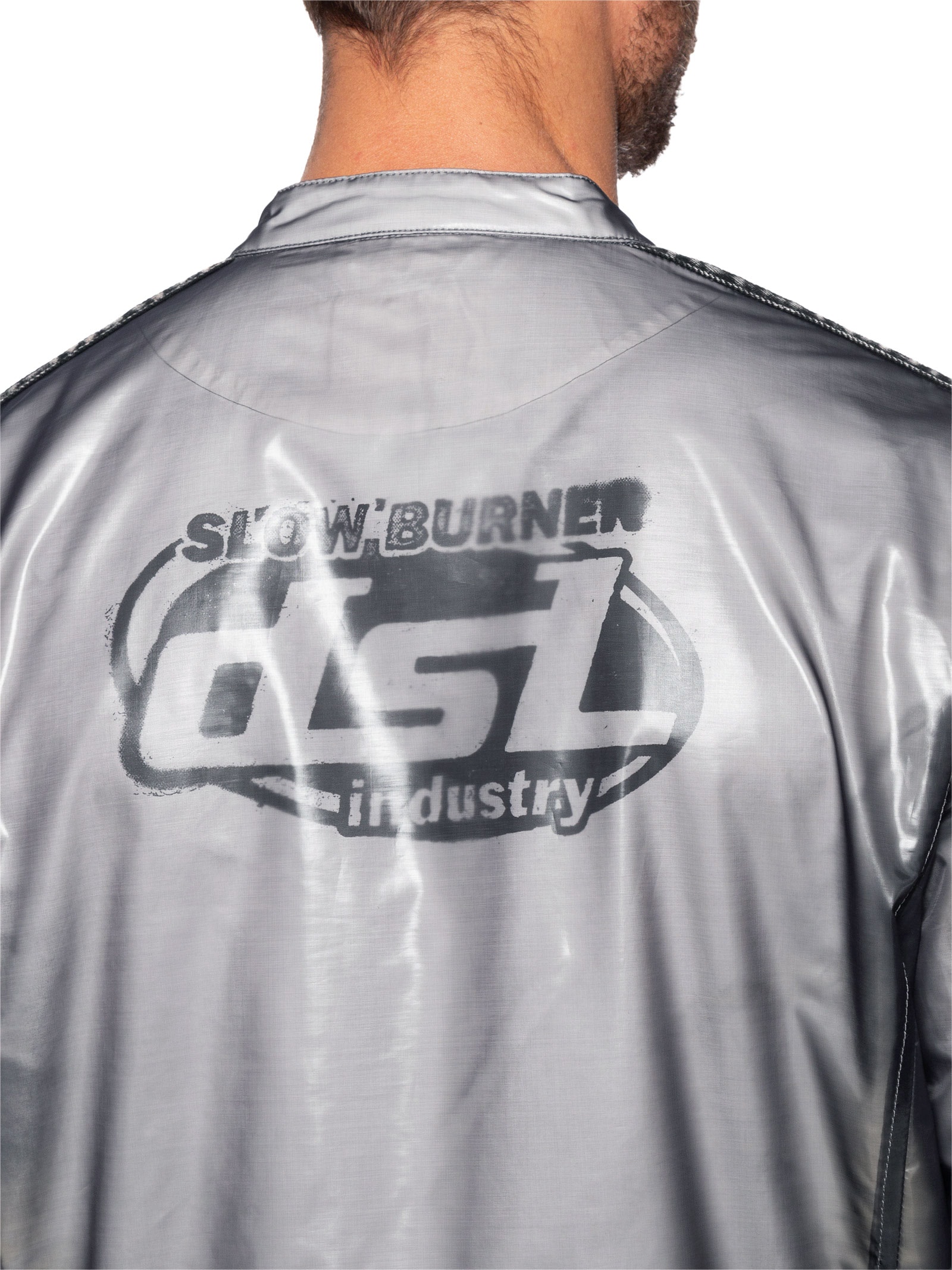 Jaqueta Masculina Corta-Vento J-Pop Giac Cinza Diesel