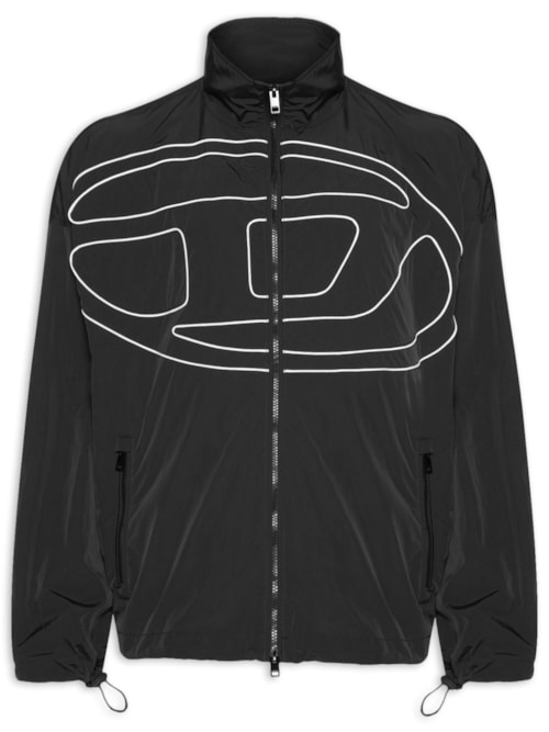 Jaqueta Masculina Corta Vento J Vatel com Big Logo Bordado – Preto
