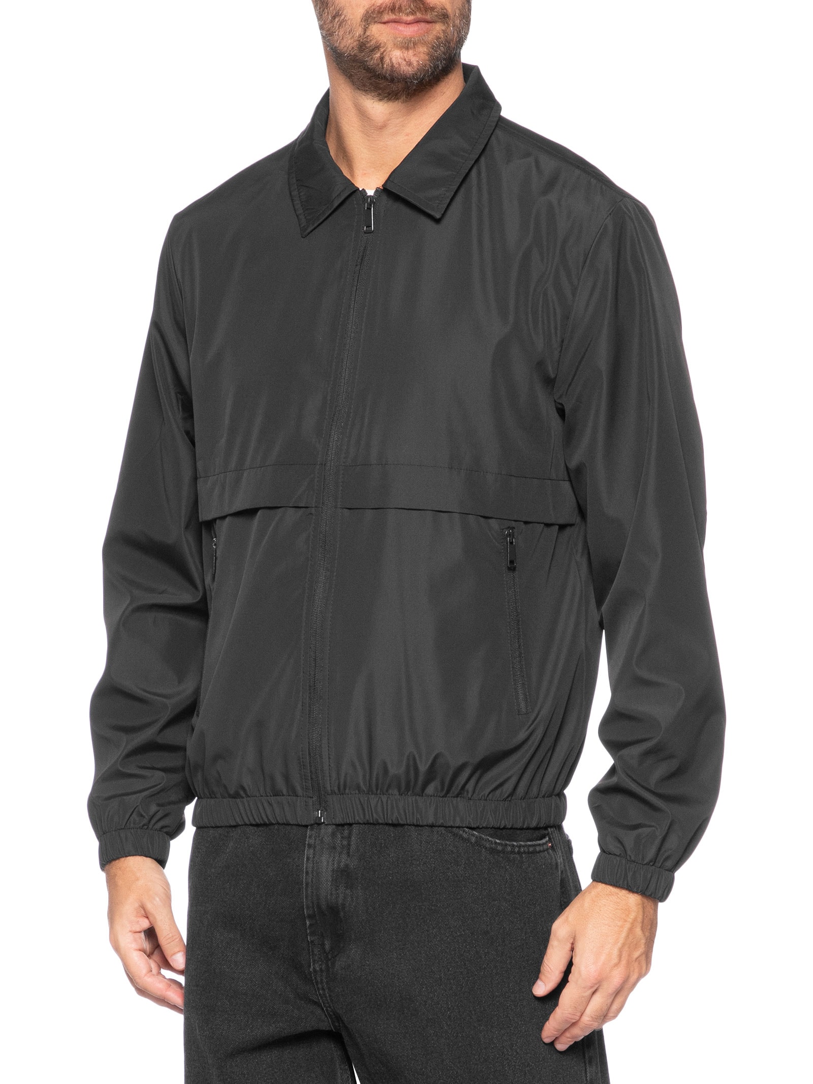 Jaqueta Masculina Corta Vento Preto Basiq Men