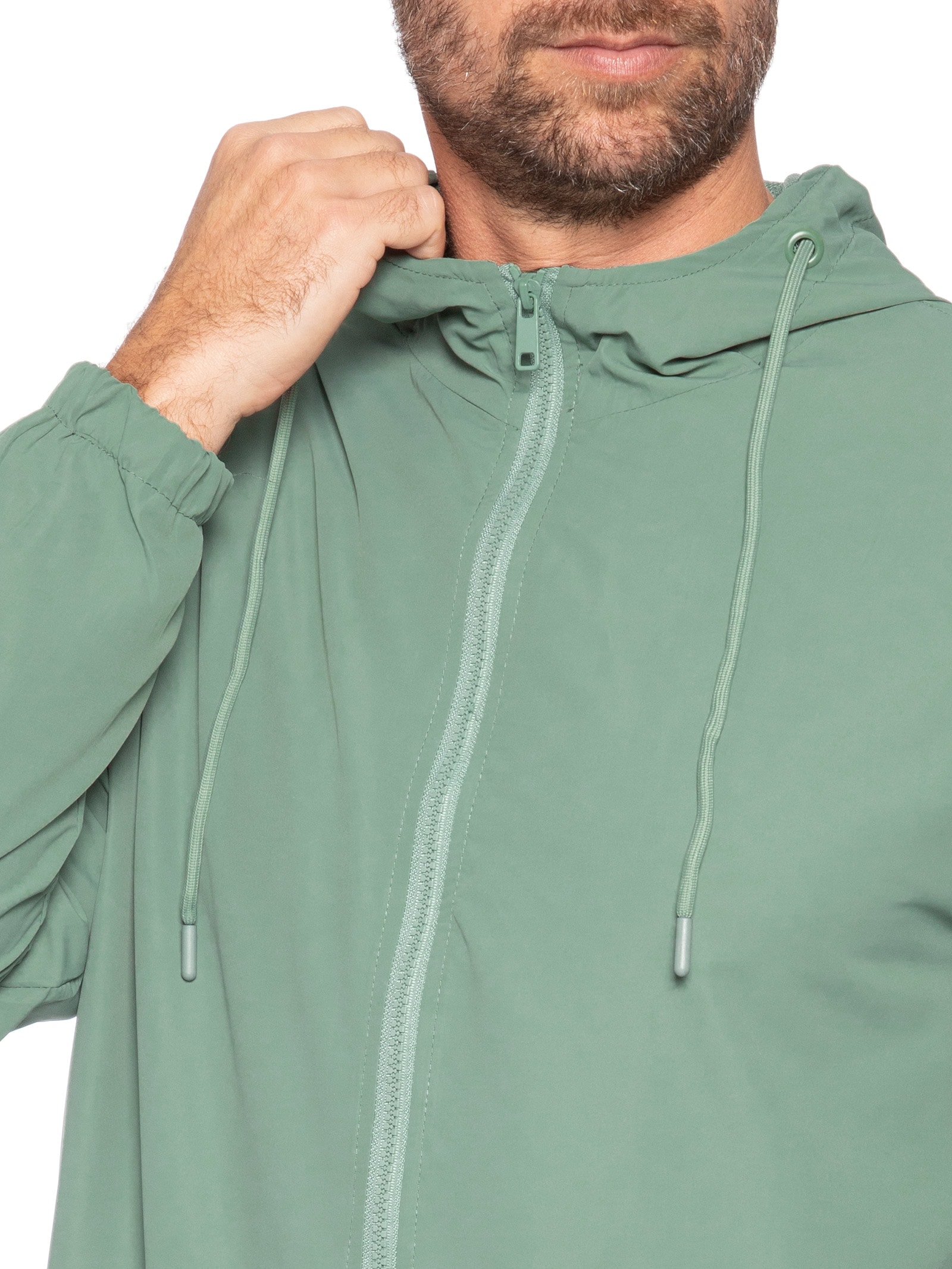 Jaqueta Masculina Corta Vento Verde Basiq Men
