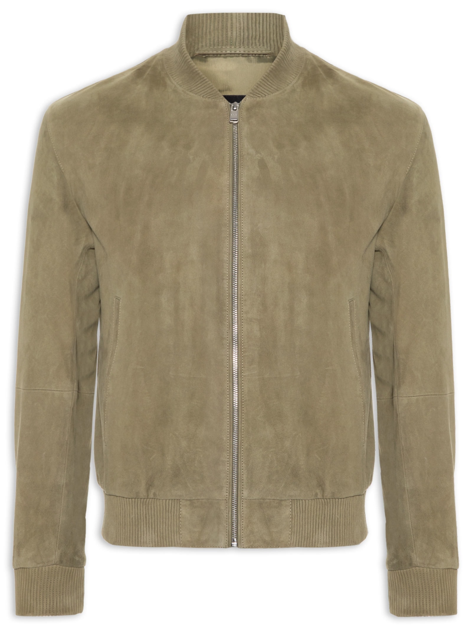 Jaqueta Masculina De Camurça H-Muller Verde Boss