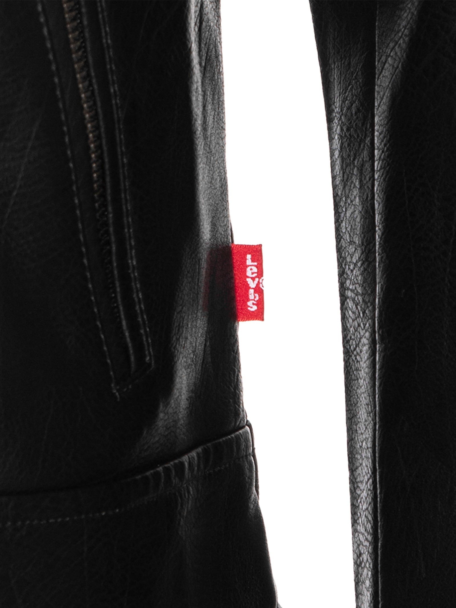 Jaqueta Masculina De Couro Asym Motorcycle Preto Levi's