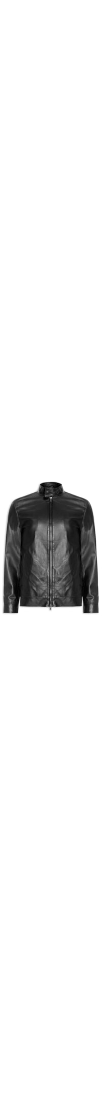 Jaqueta Masculina de Couro Harrington – Preto