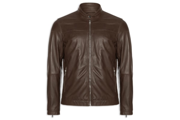 Jaqueta Masculina De Couro - Marrom