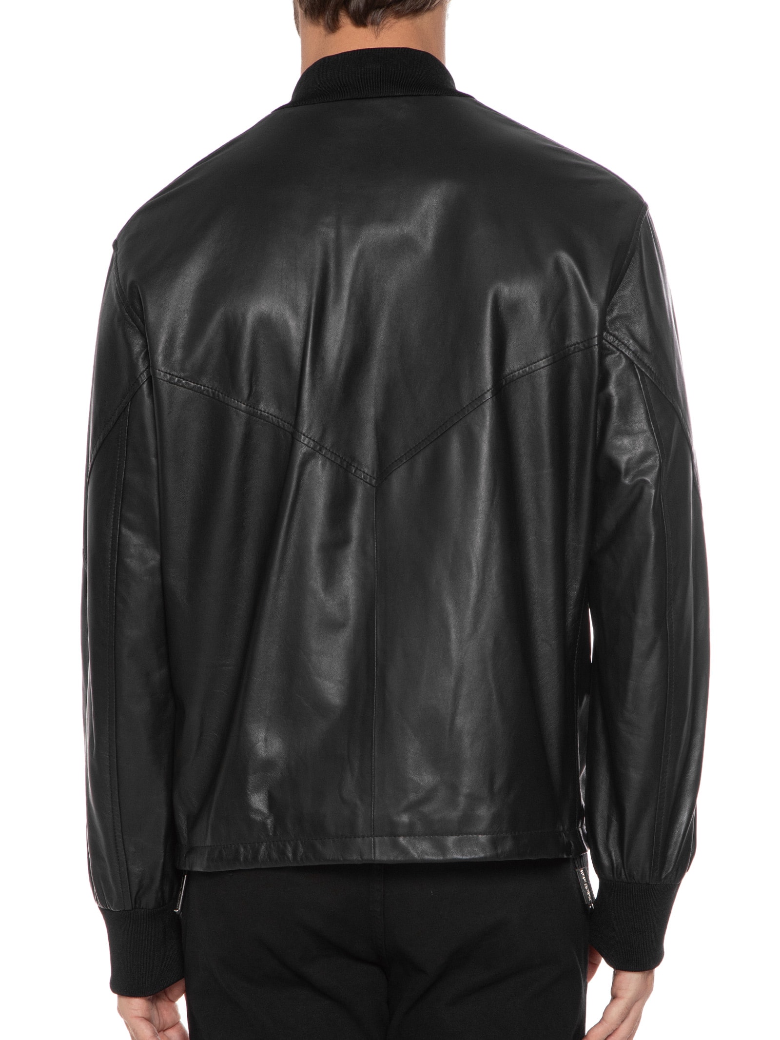 Jaqueta Masculina De Couro - Preto - Armani Exchange