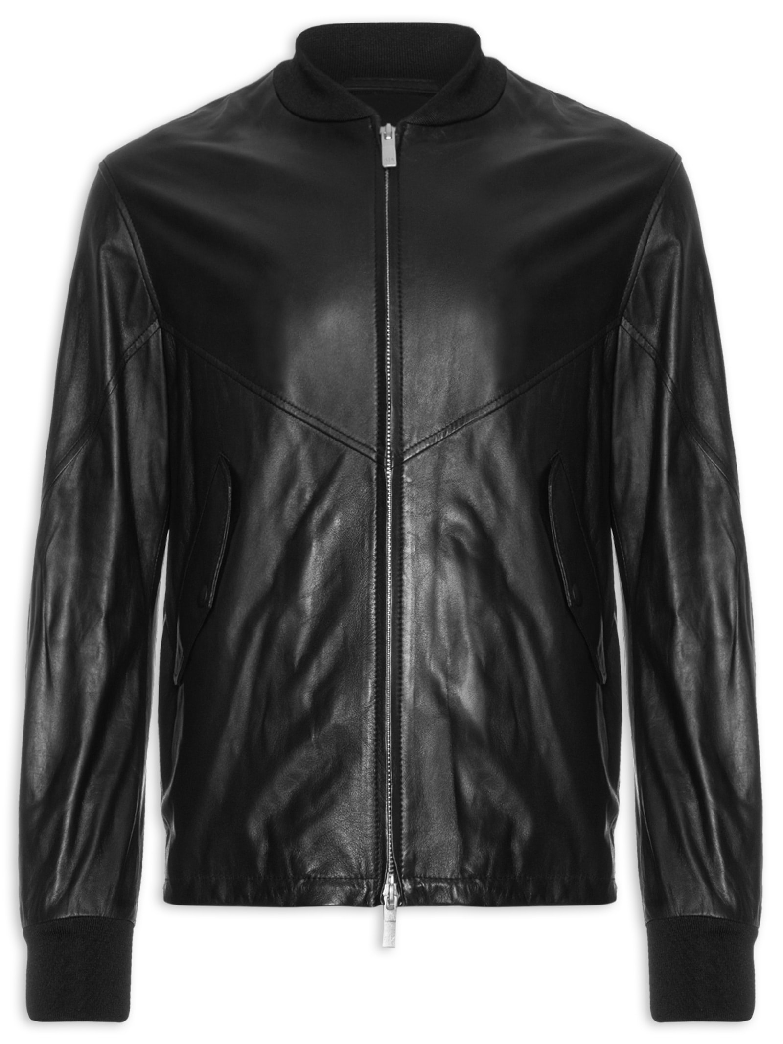 ジャケット・アウター S/S2010 EMPORIO ARMANI - Cow Leather JKT Jaqueta Masculina De Couro - Preto - Armani Exchange