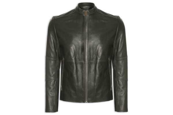 Jaqueta Masculina De Couro Slim-Fit Loki-3 - Verde