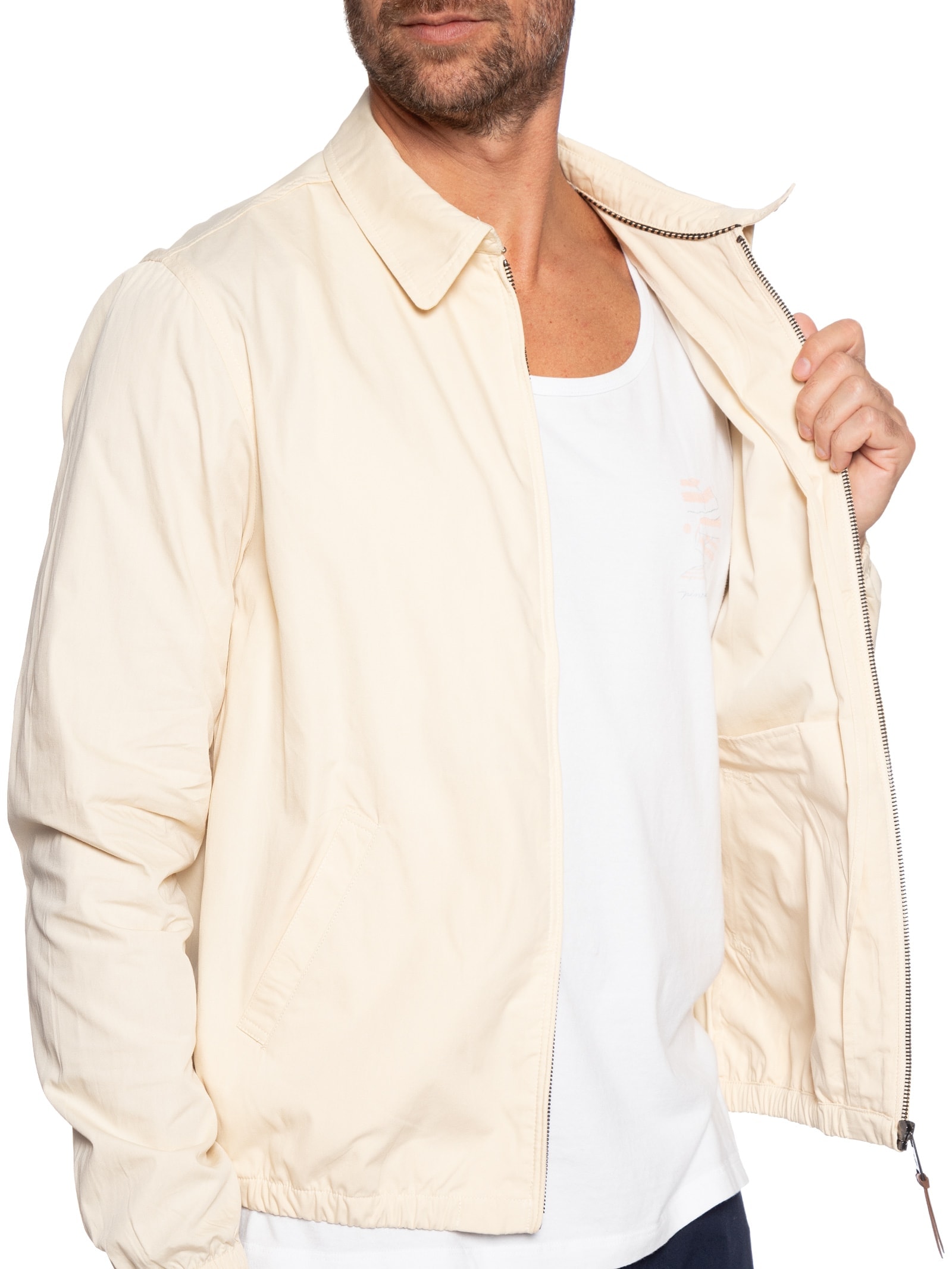 Jaqueta Masculina De Sarja Elliot Bege Reserva