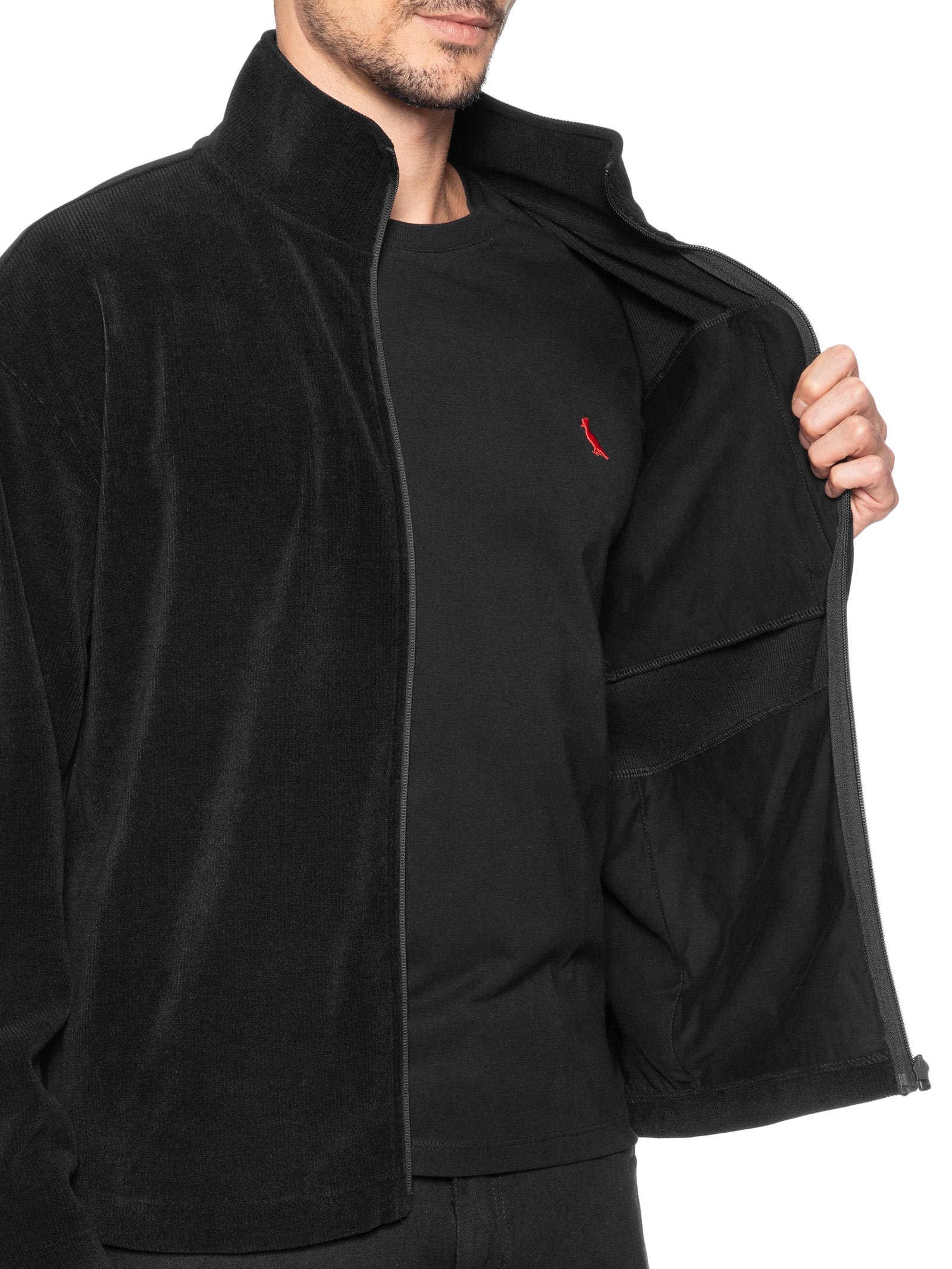 Jaqueta Masculina Denver Gola Alta Preto Osklen