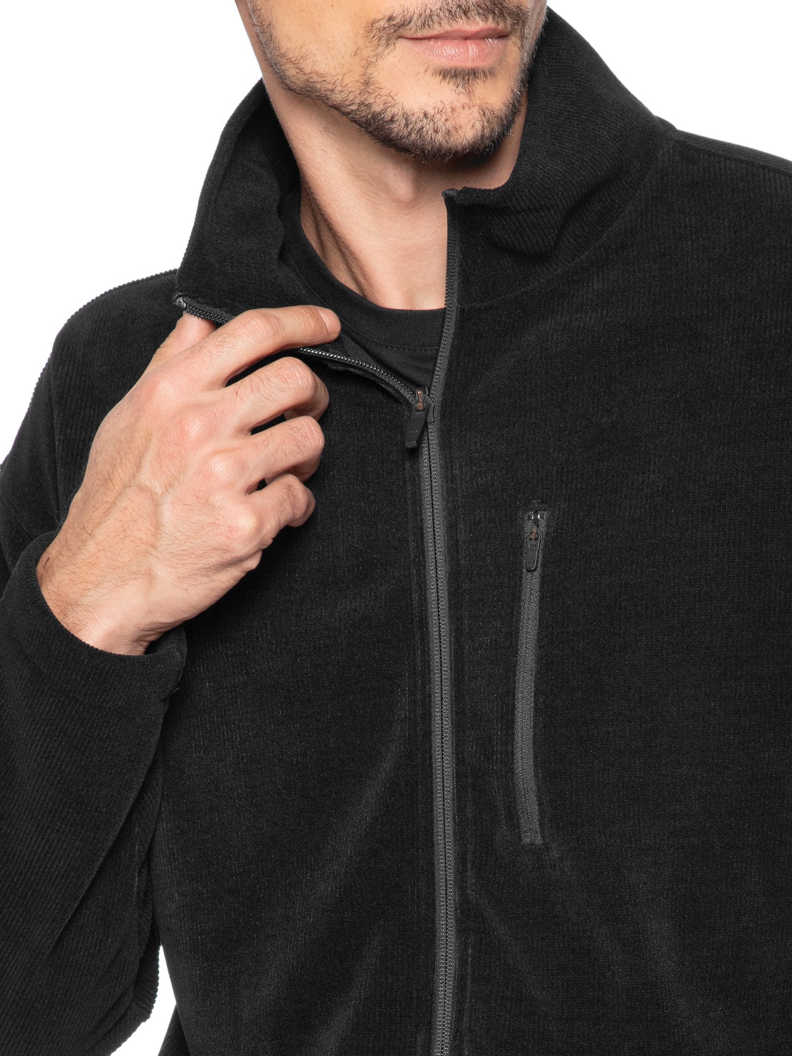 Jaqueta Masculina Denver Gola Alta Preto Osklen