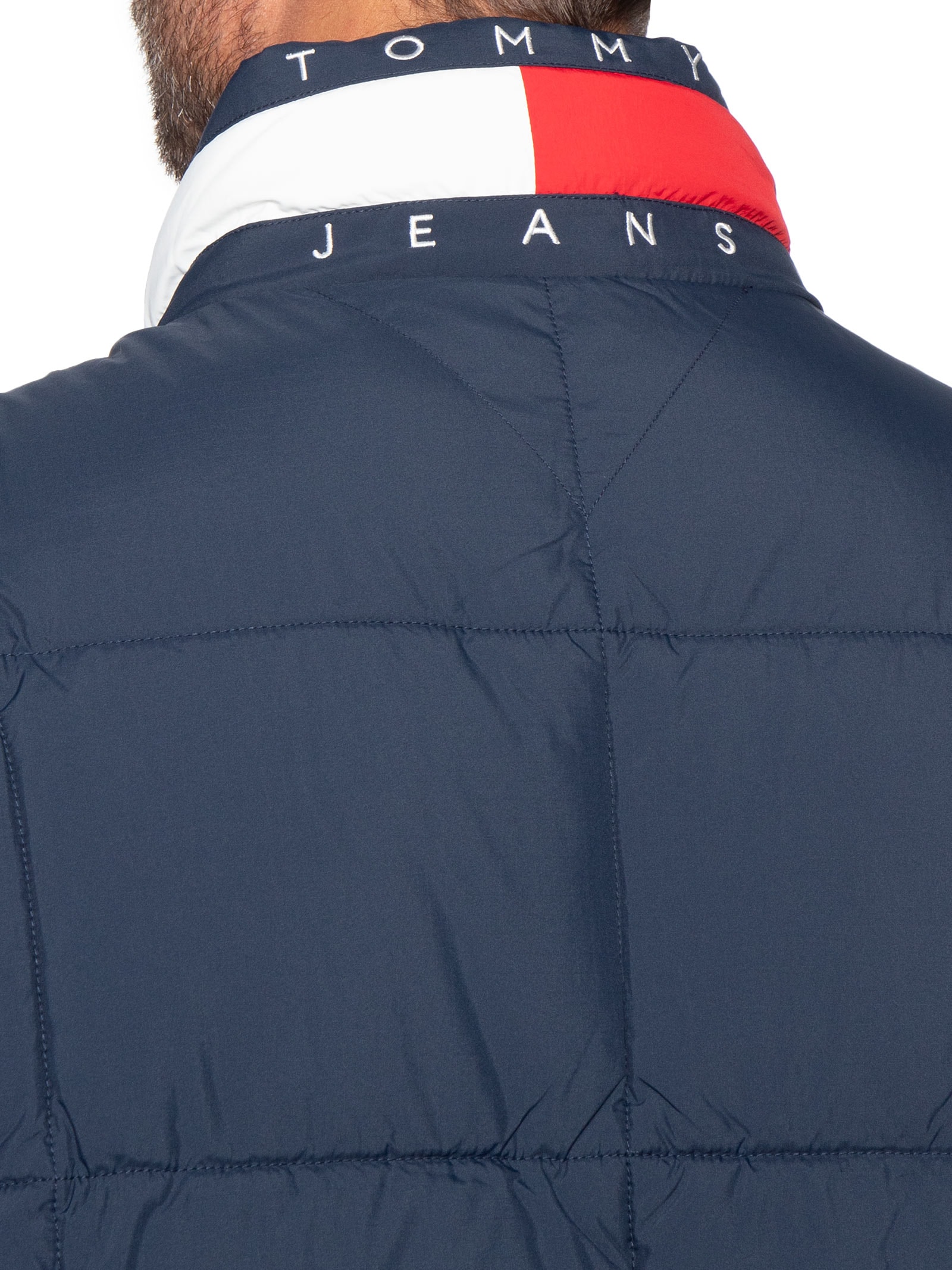 Jaqueta Masculina DNA Collar Puffer Azul Tommy Jeans