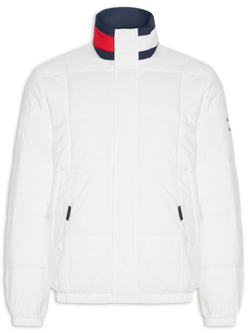 Jaqueta Masculina DNA Collar Puffer – Branco
