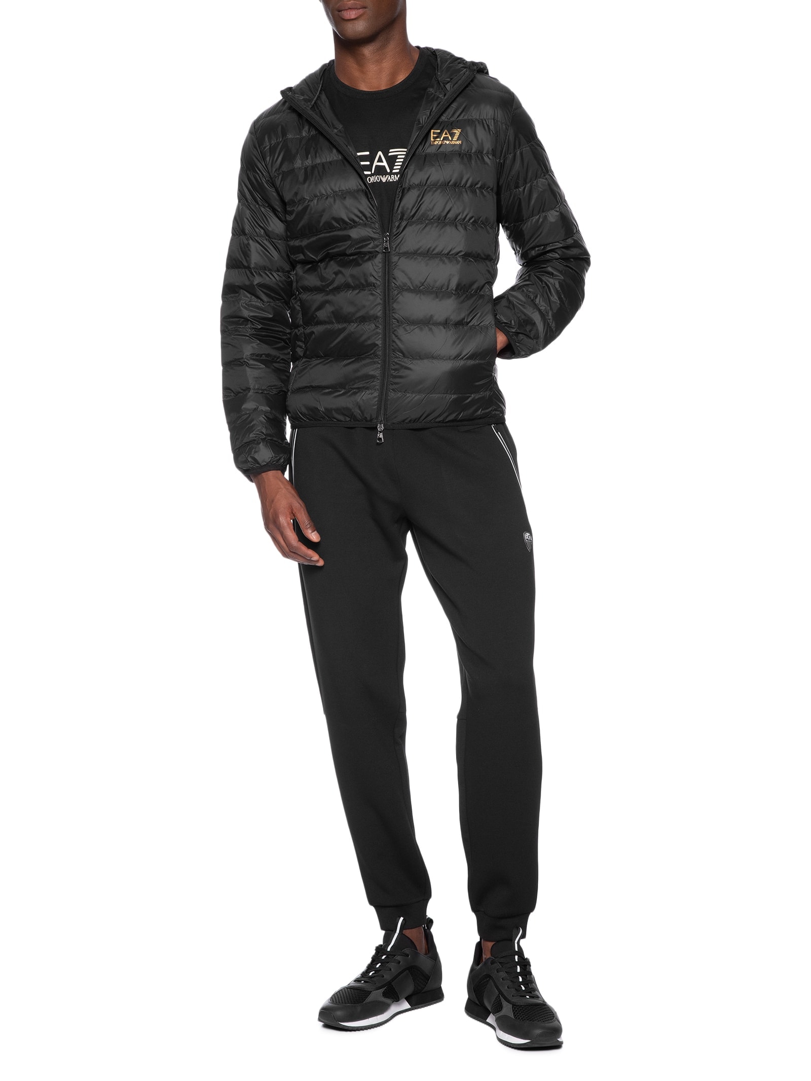 EA7 Emporio Armani - Jaqueta Masculina Down - Preto