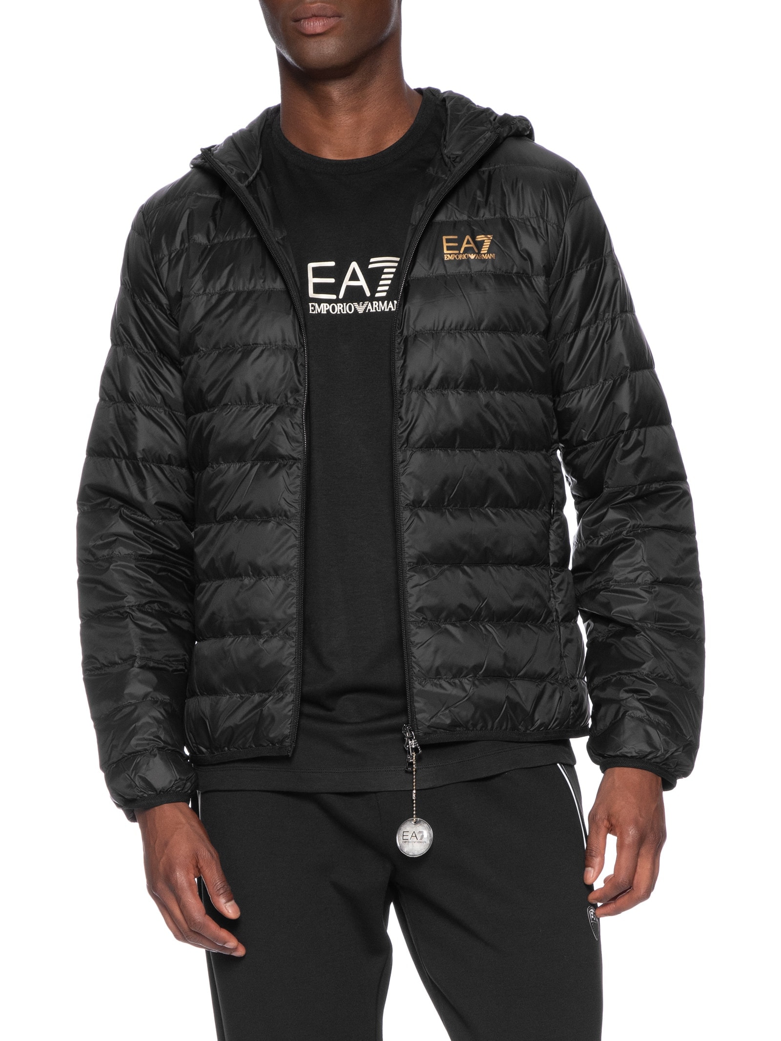 EA7 Emporio Armani - Jaqueta Masculina Down - Preto
