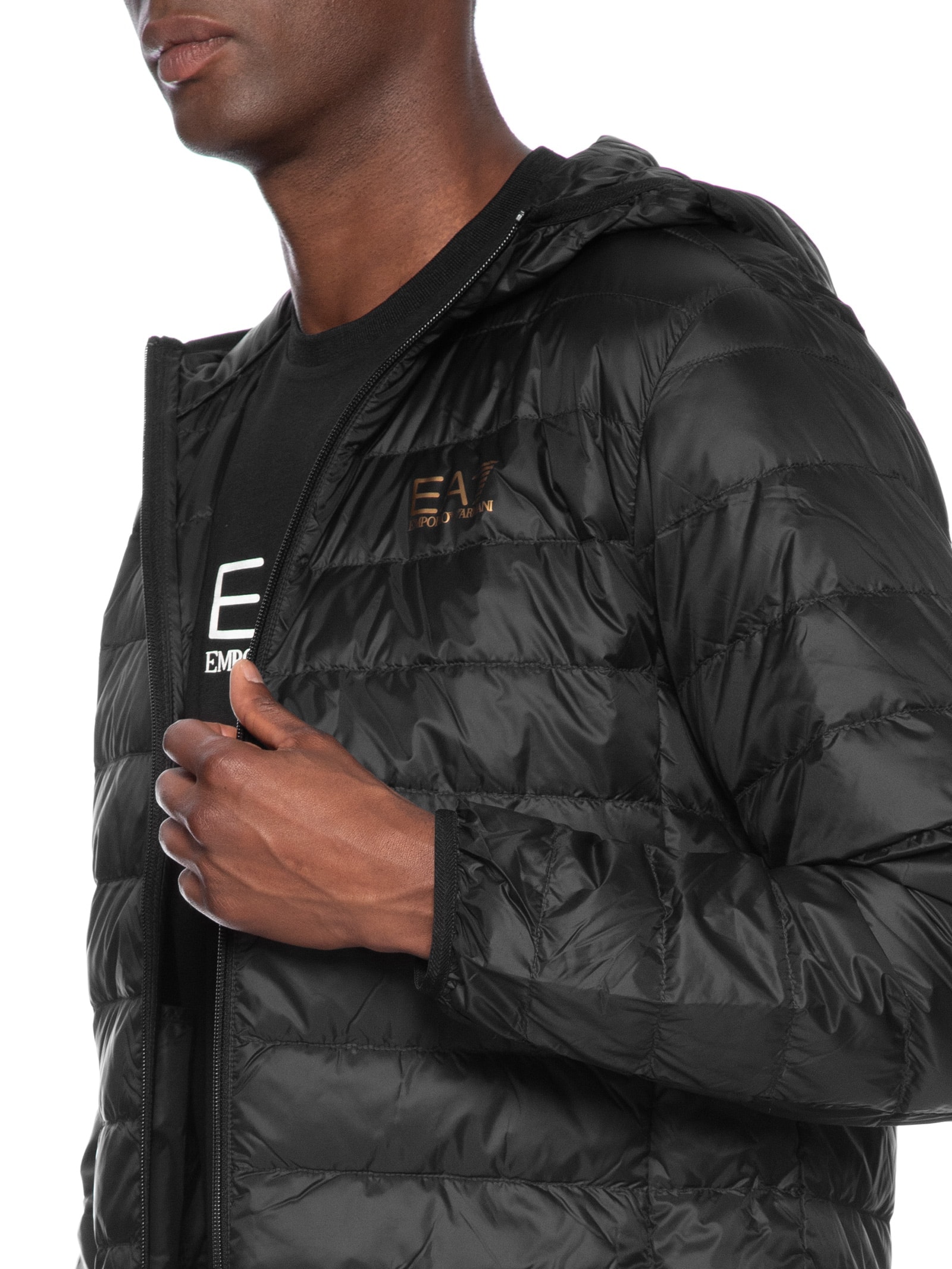 EA7 Emporio Armani - Jaqueta Masculina Down - Preto
