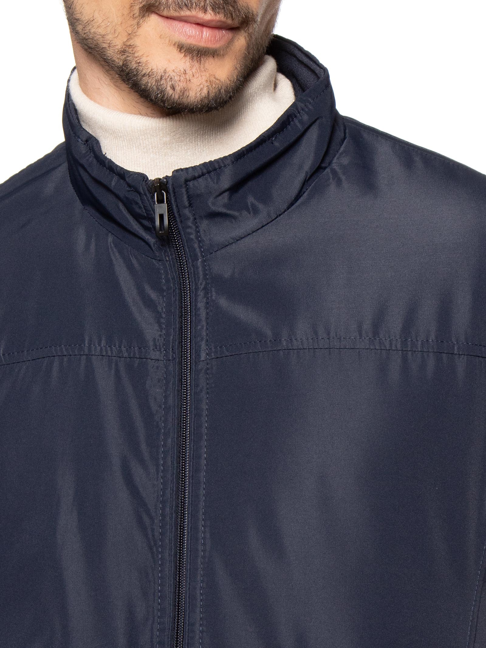 Jaqueta Masculina Dupla Face Azul Basiq Men