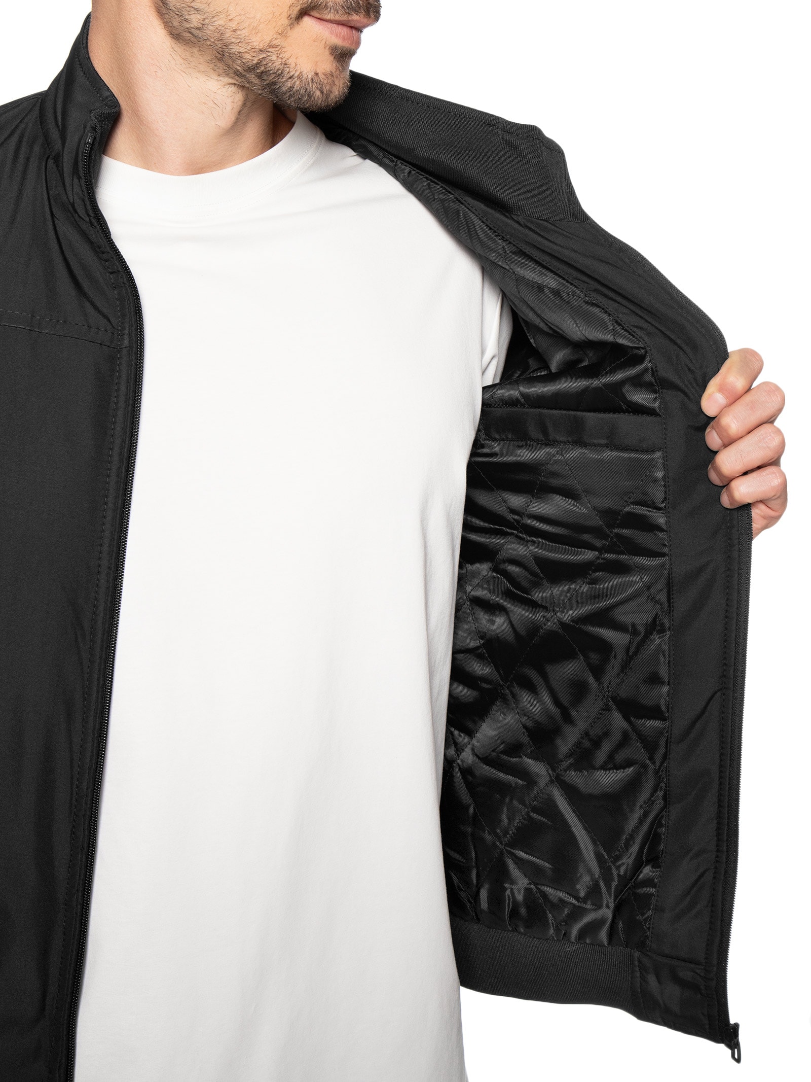 Jaqueta Masculina Dupla Face Preto Basiq Men